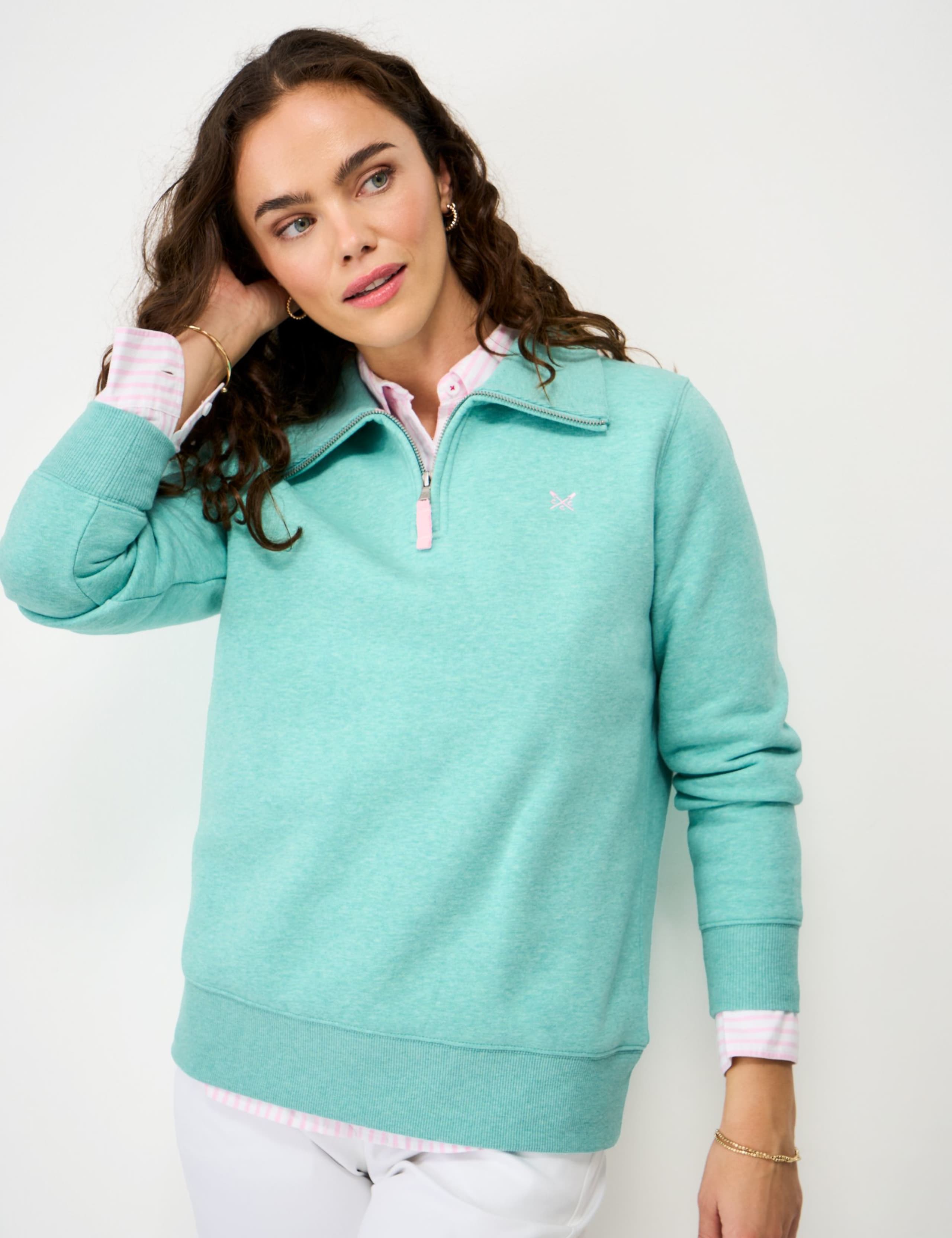 Cotton Rich Half Zip Sweatshirt 3 of 5