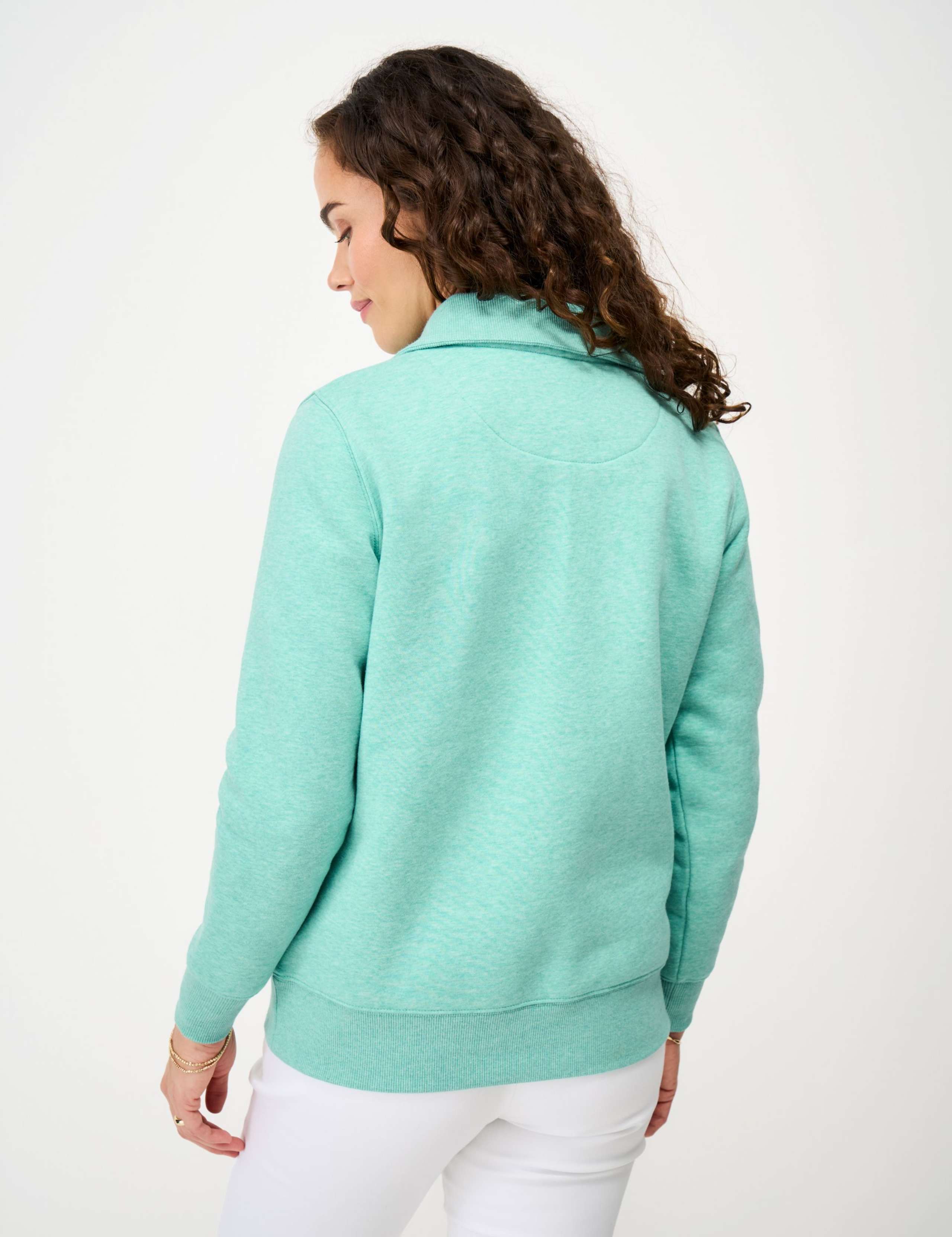 Cotton Rich Half Zip Sweatshirt 4 of 5