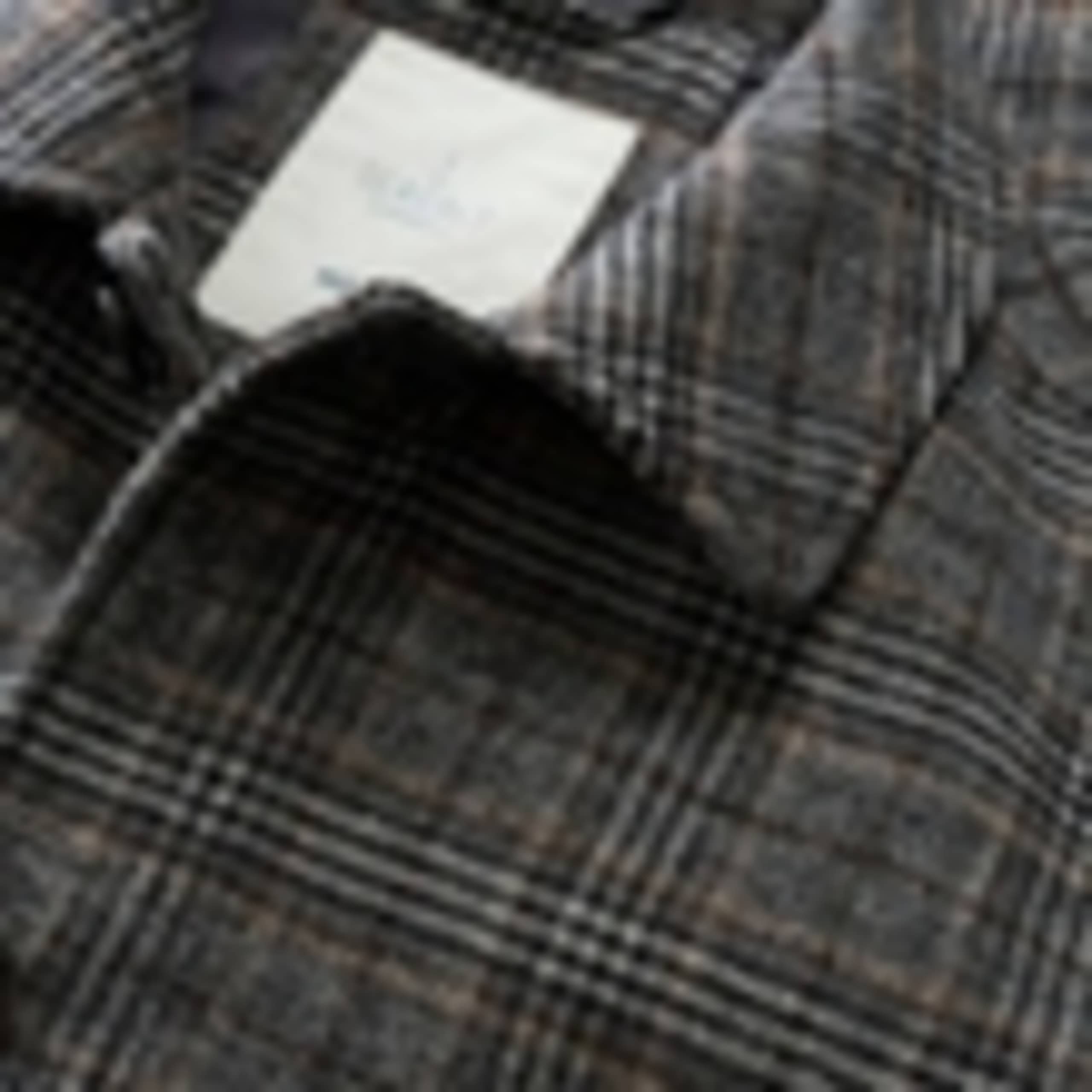 Wool Blend Checked Coat 6 of 6
