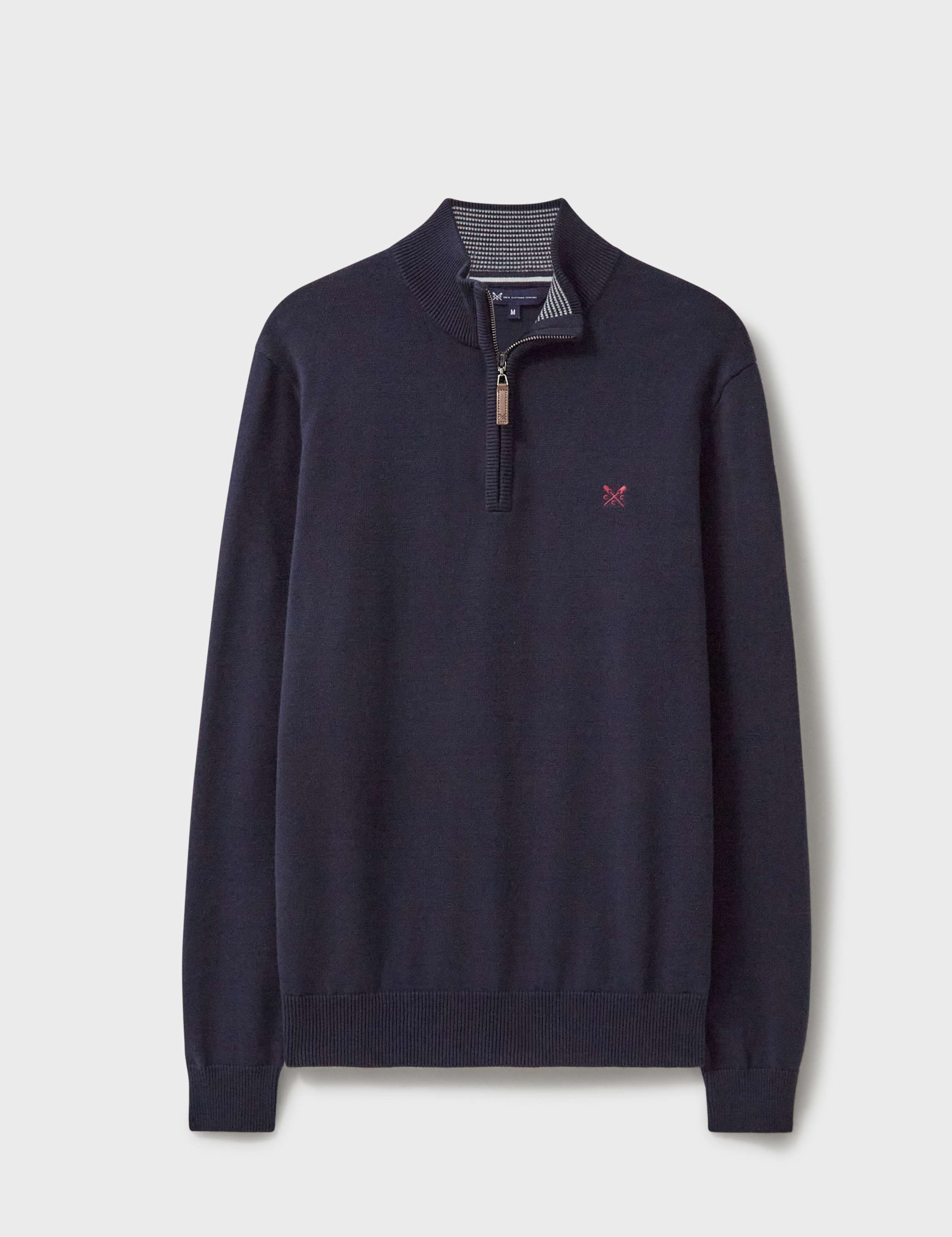 Pure Cotton Half Zip Jumper 2 of 4