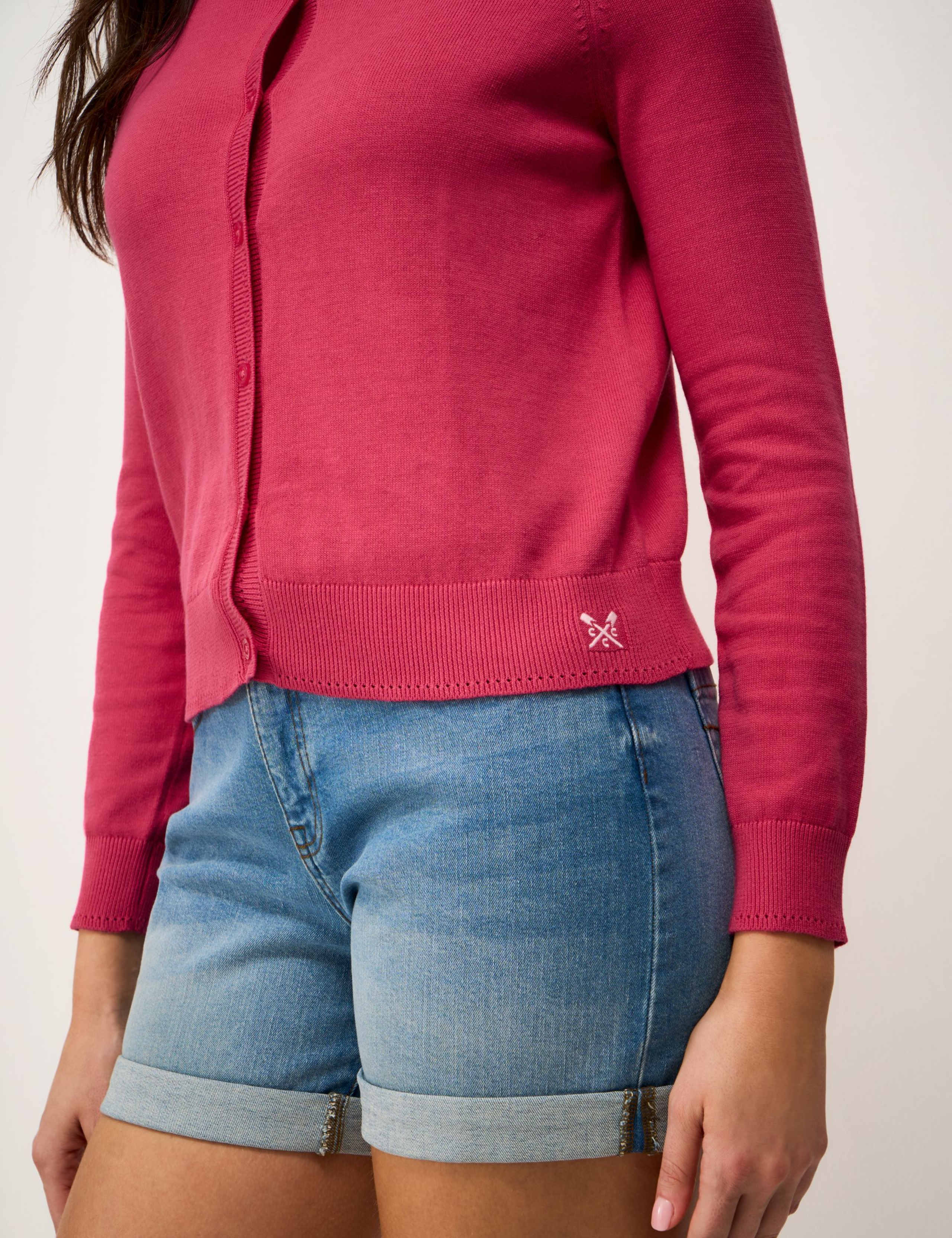 Pure Cotton Crew Neck Cardigan 5 of 5