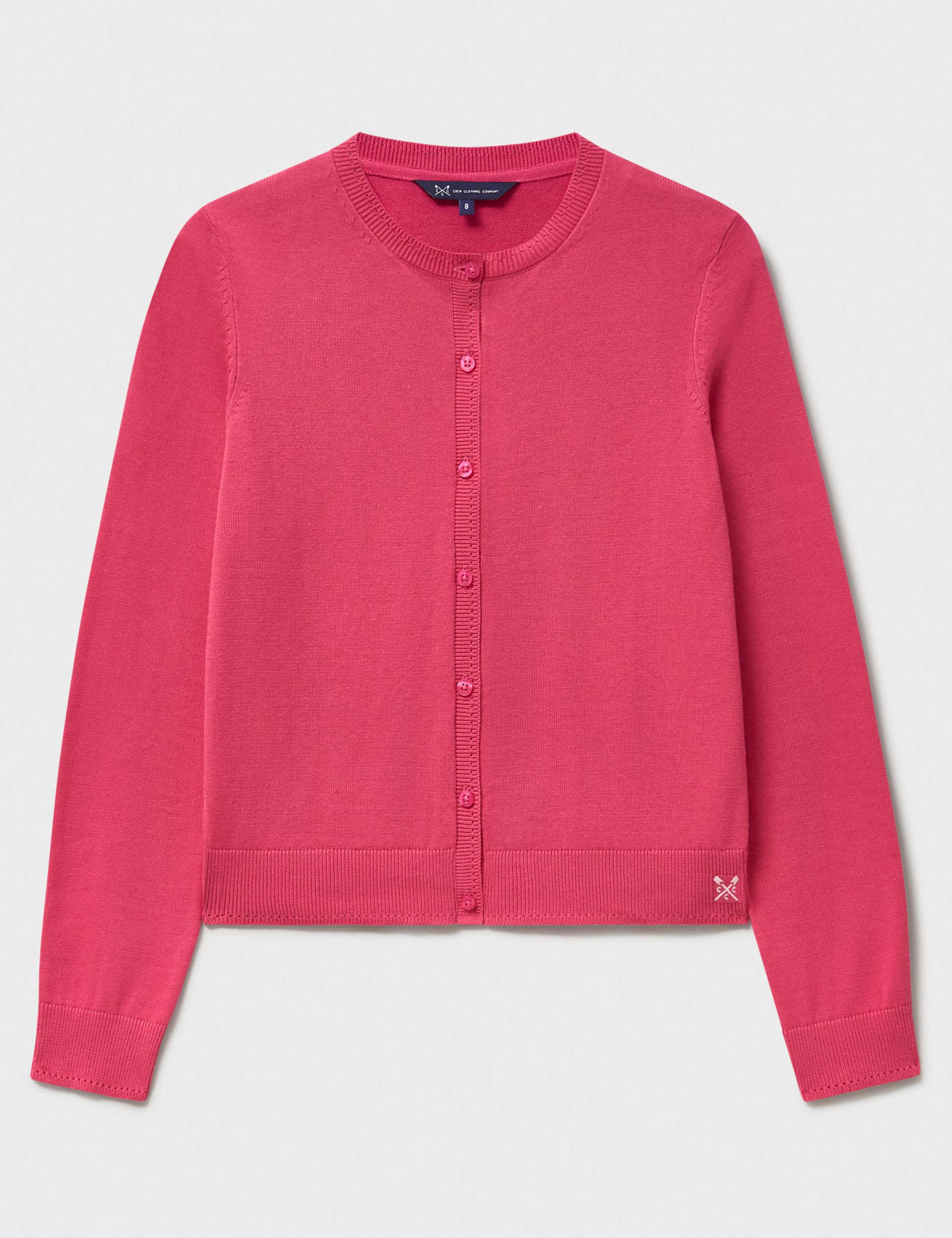 Pure Cotton Crew Neck Cardigan 2 of 5