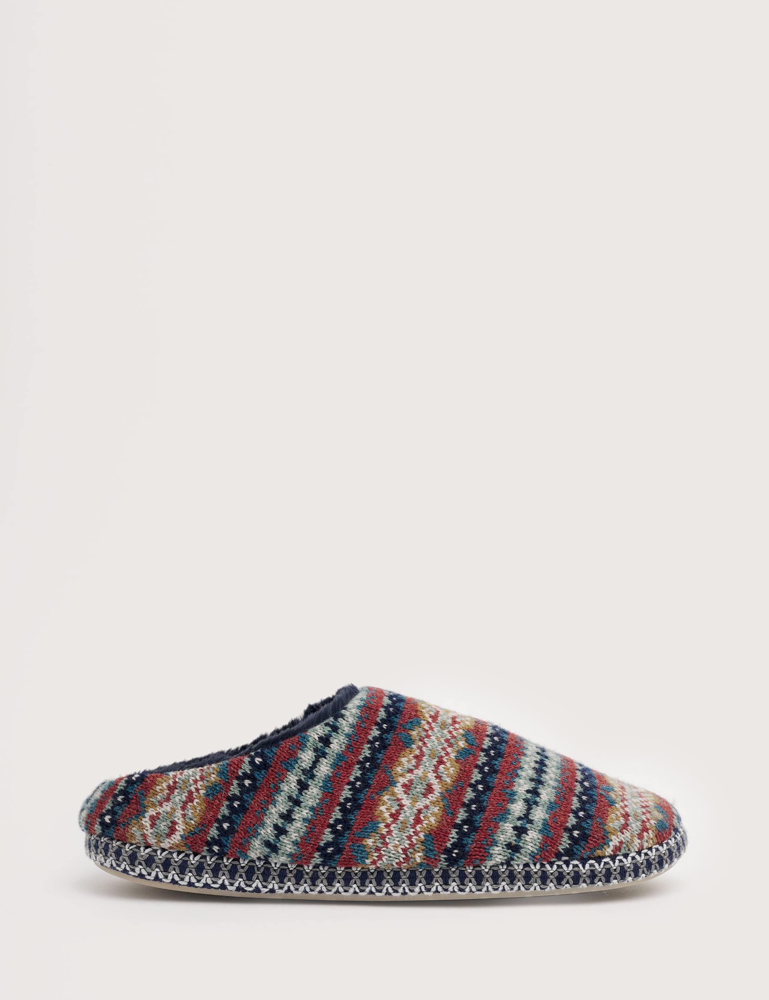 Lambswool Rich Fair Isle Mule Slippers 1 of 5
