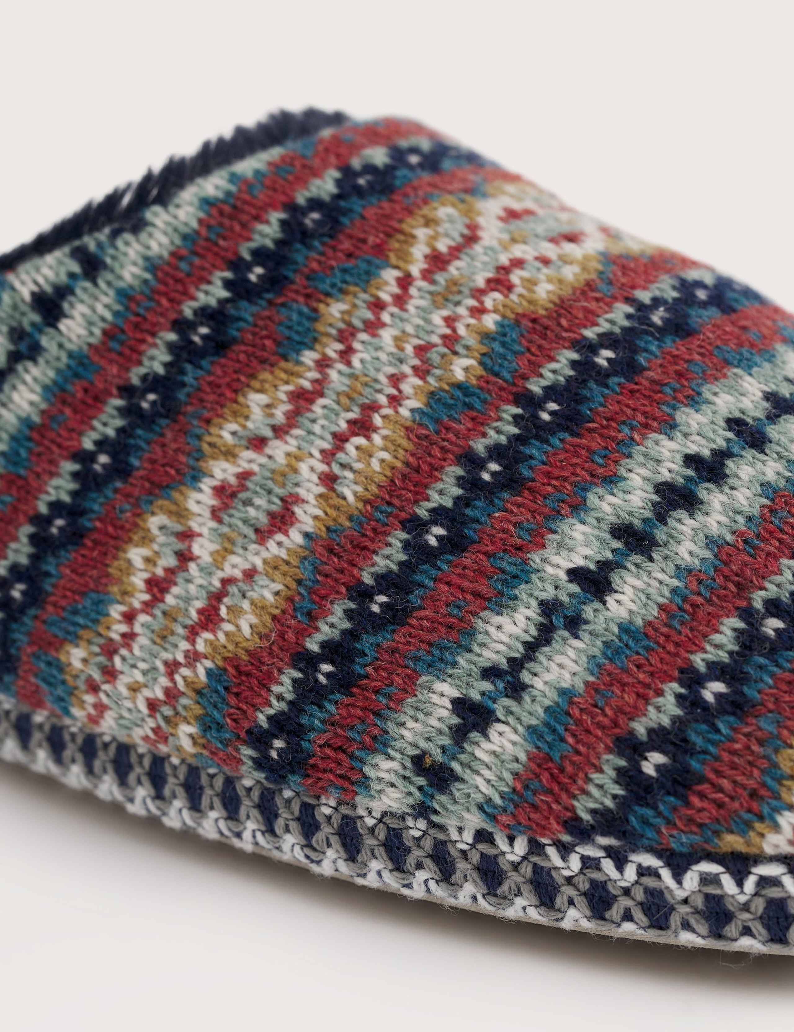 Lambswool Rich Fair Isle Mule Slippers 5 of 5