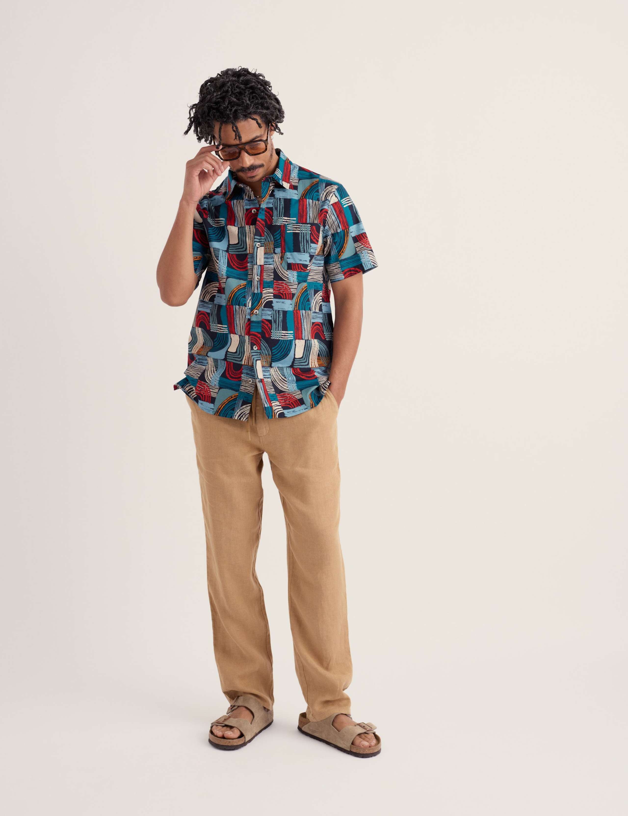 Regular Fit Geometric Short Sleeve Shirt 1 of 5