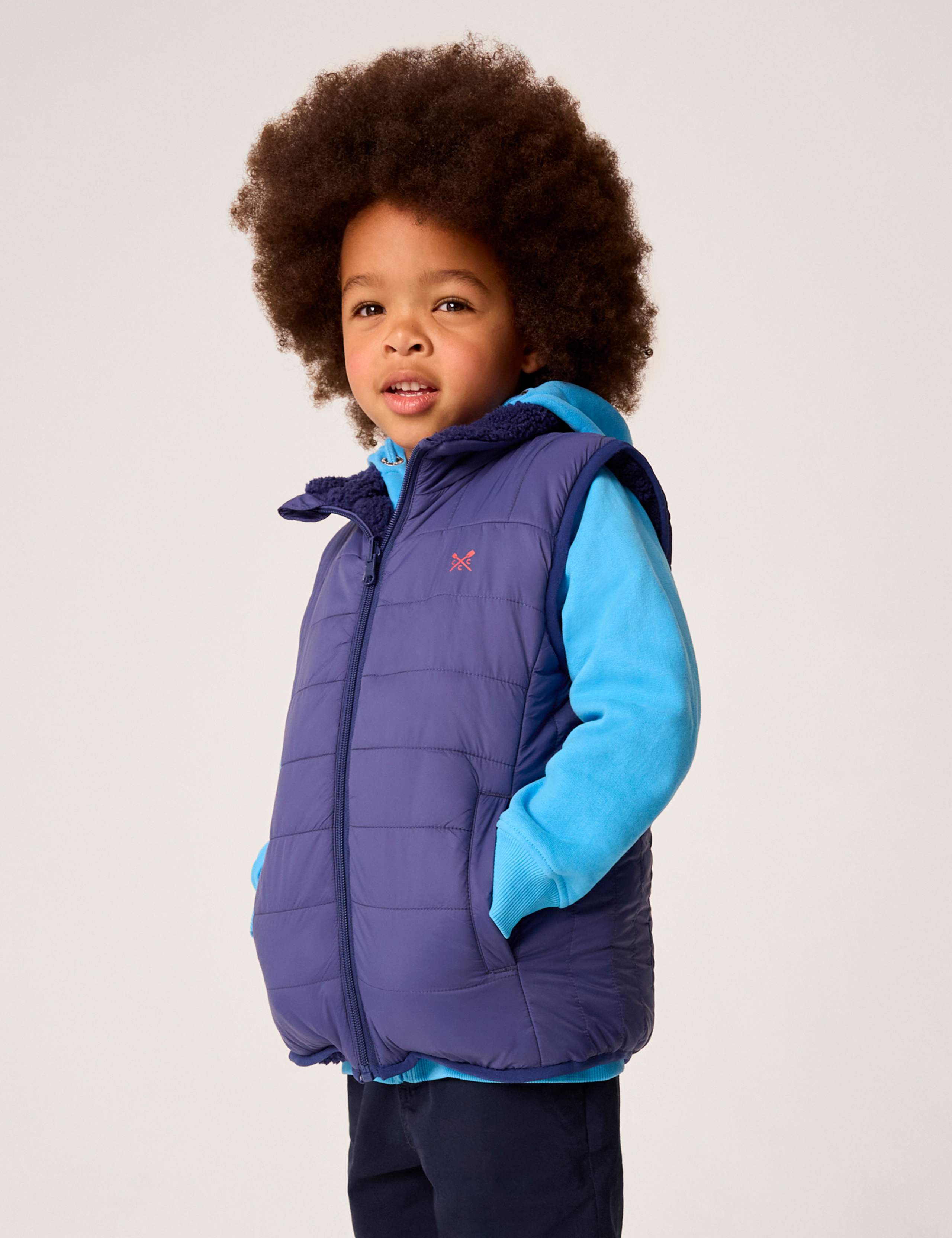 Reversible Padded Fleece Lined Gilet (3-12 Yrs) 1 of 6