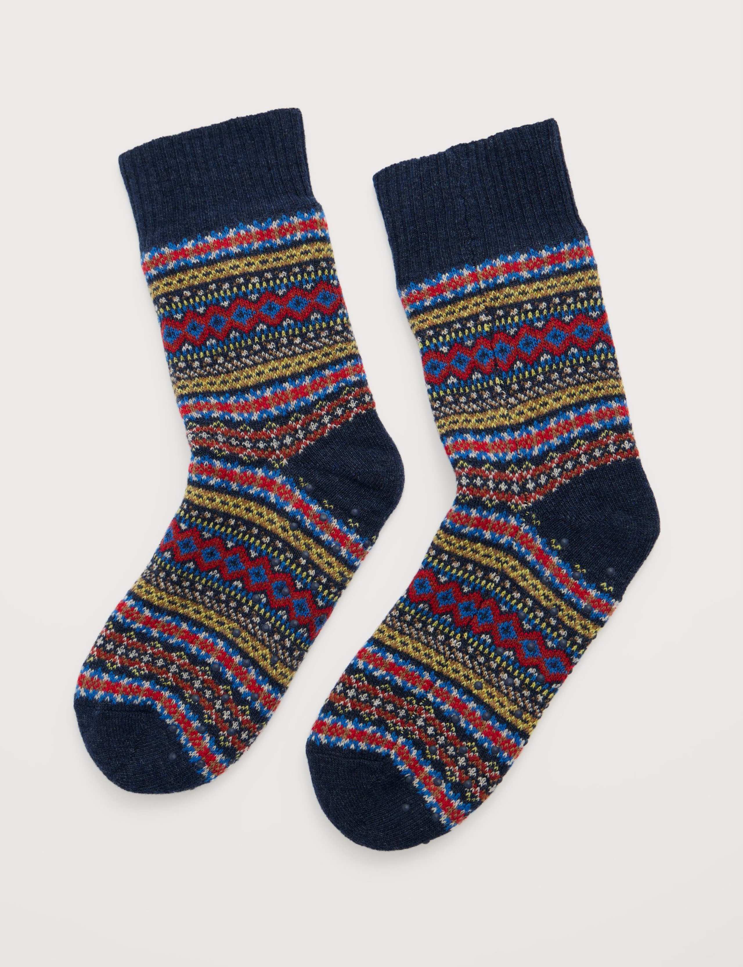 Fair Isle Lambswool Rich Socks 1 of 2