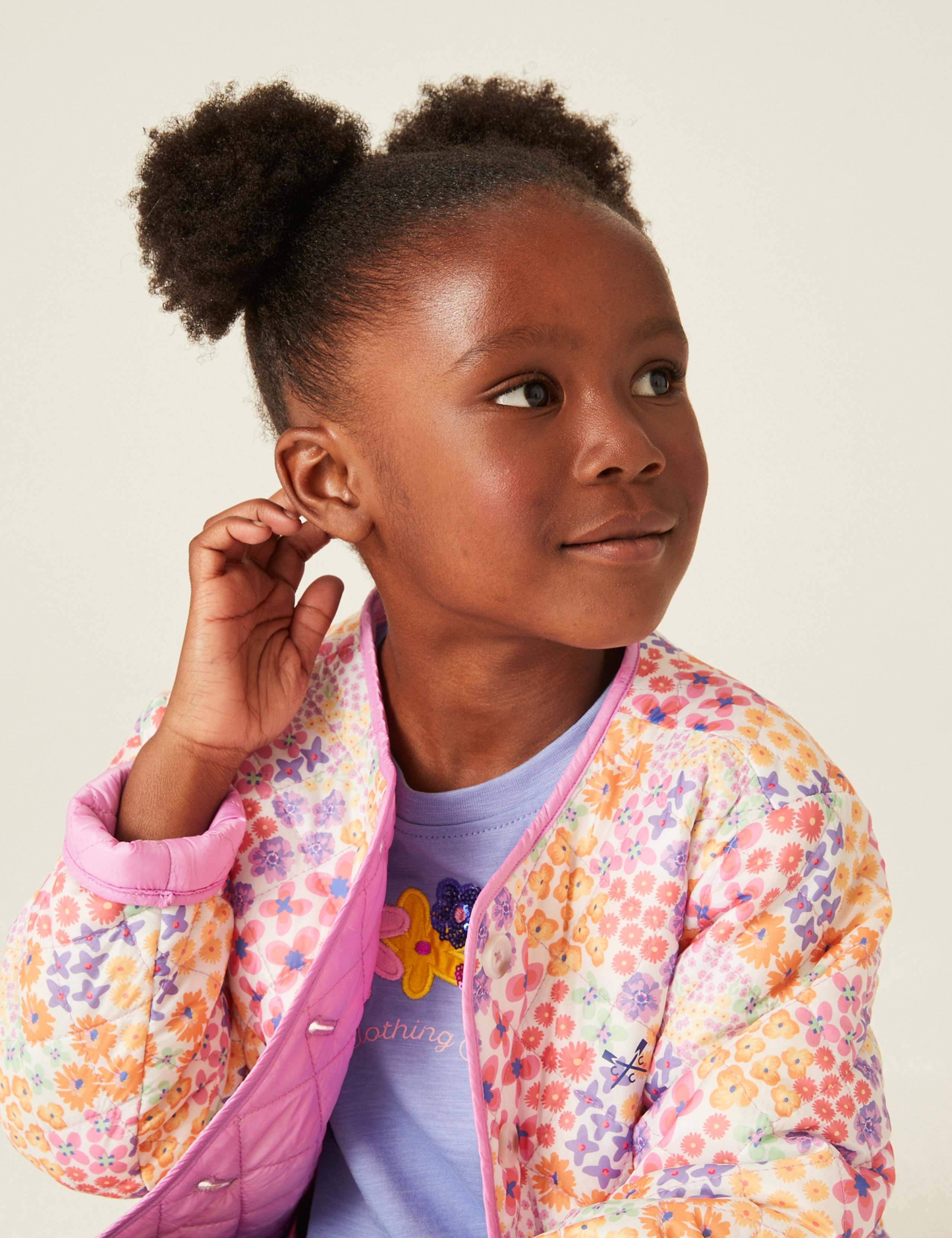 Floral Quilted Jacket (3-12 Yrs) 4 of 4