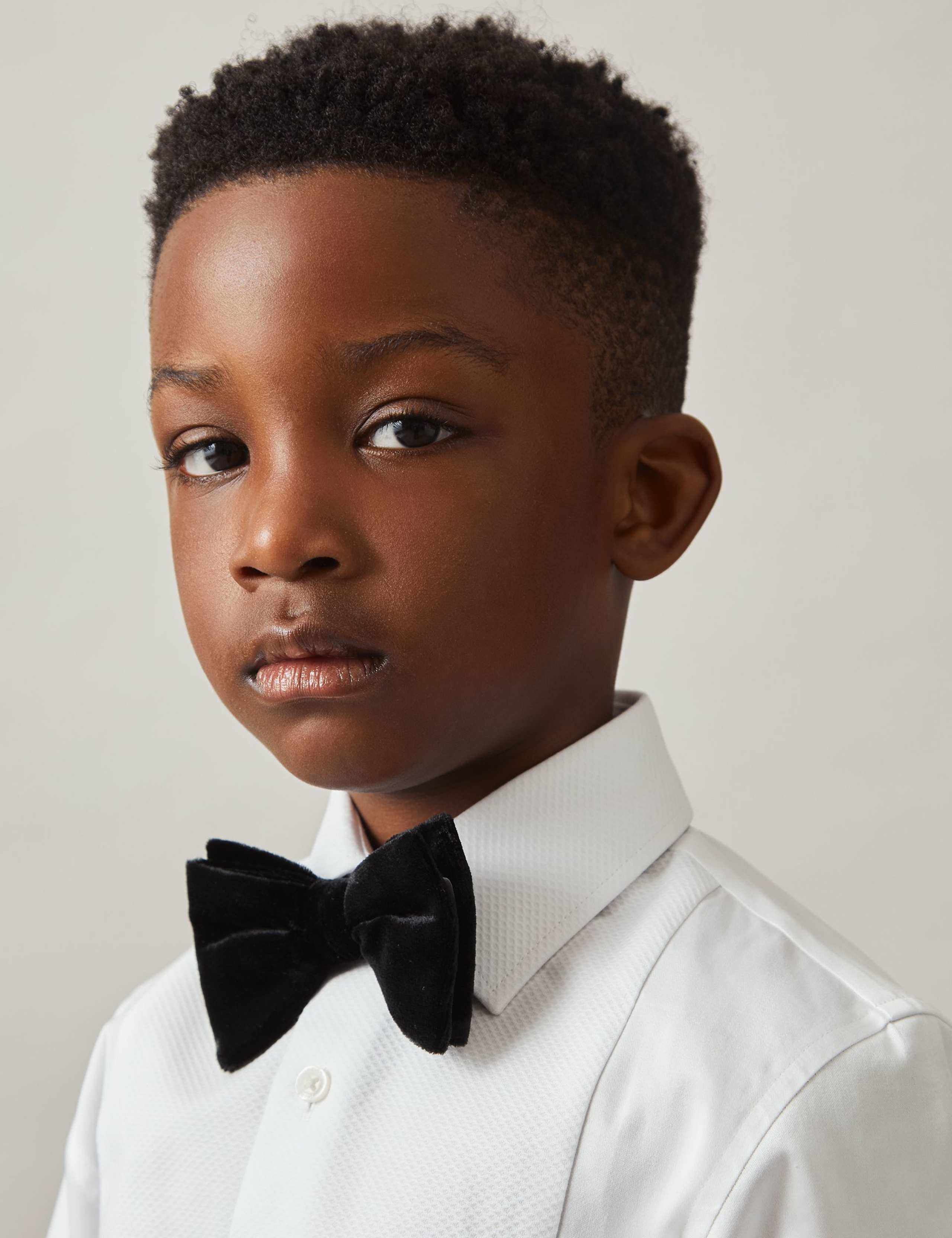 Pure Cotton Textured Bib Shirt (3-14 Yrs) 5 of 5
