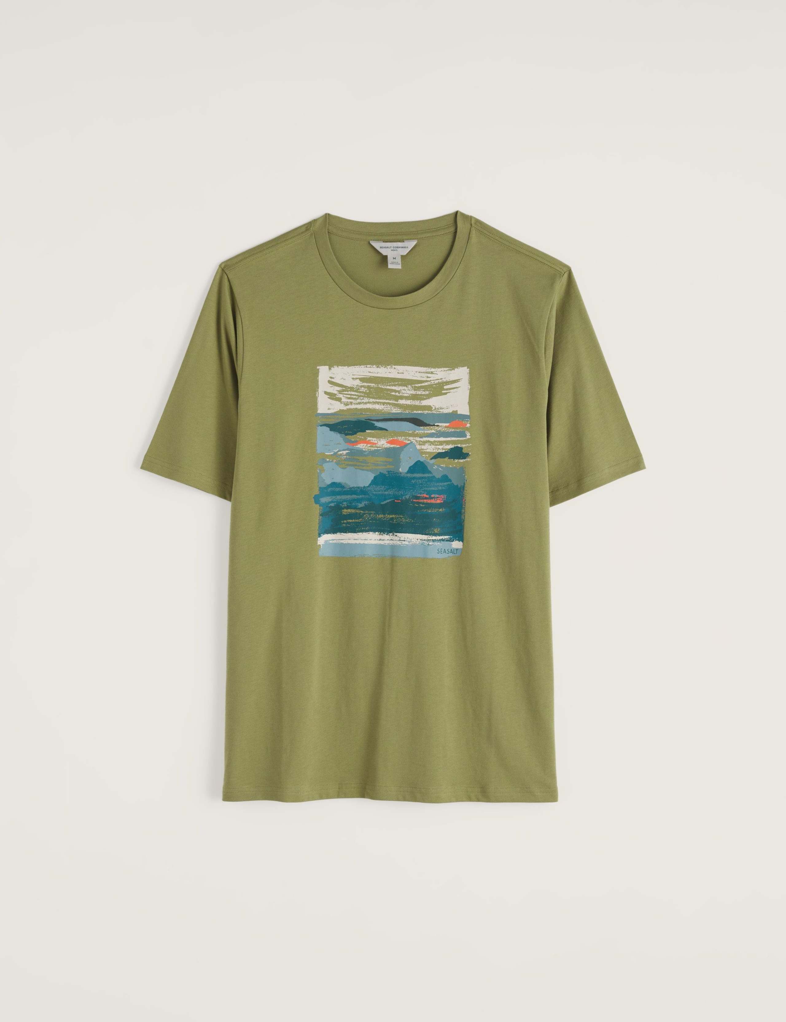 Pure Cotton Coastal Graphic T-Shirt 2 of 5