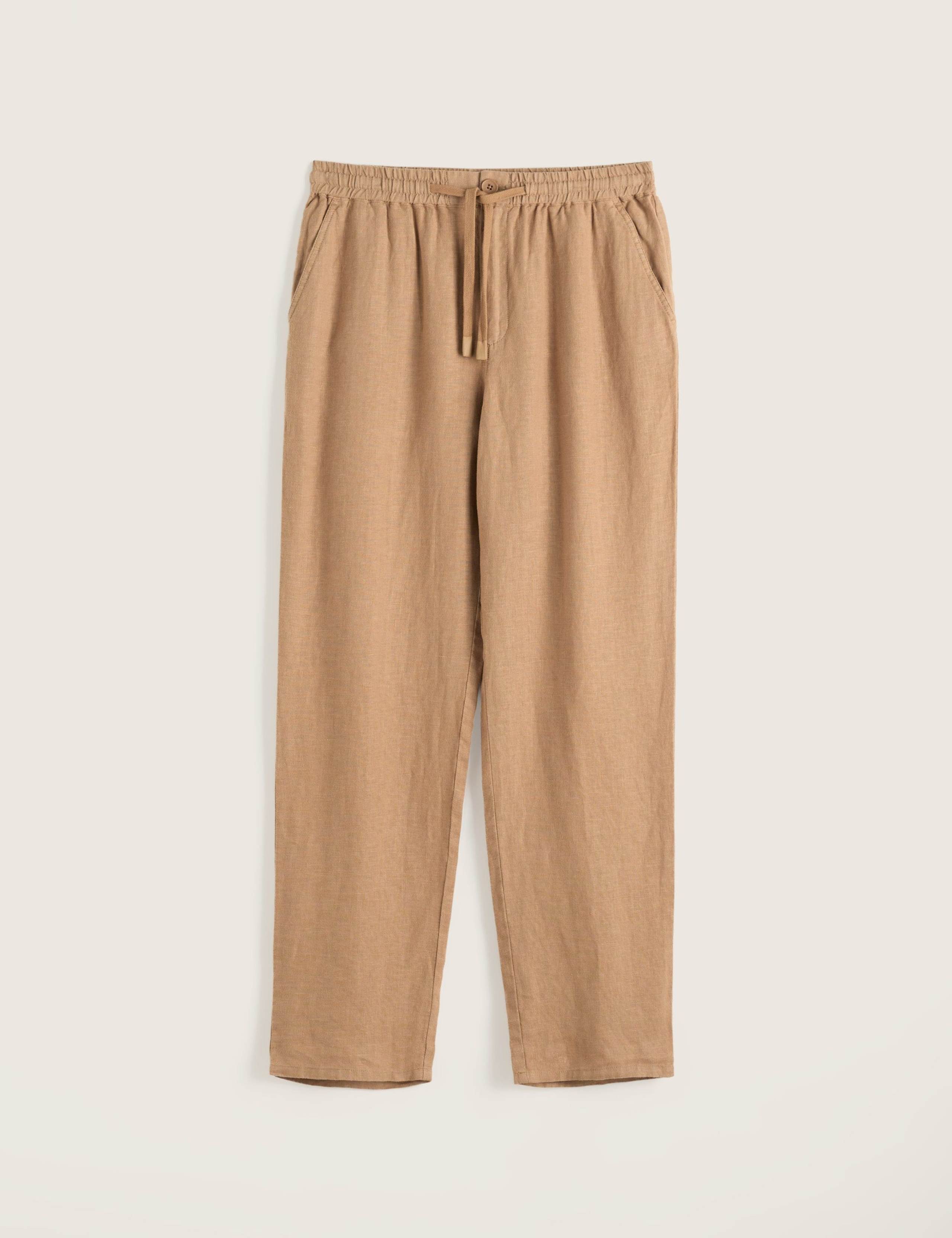 Pure Linen Drawstring Trousers 2 of 5