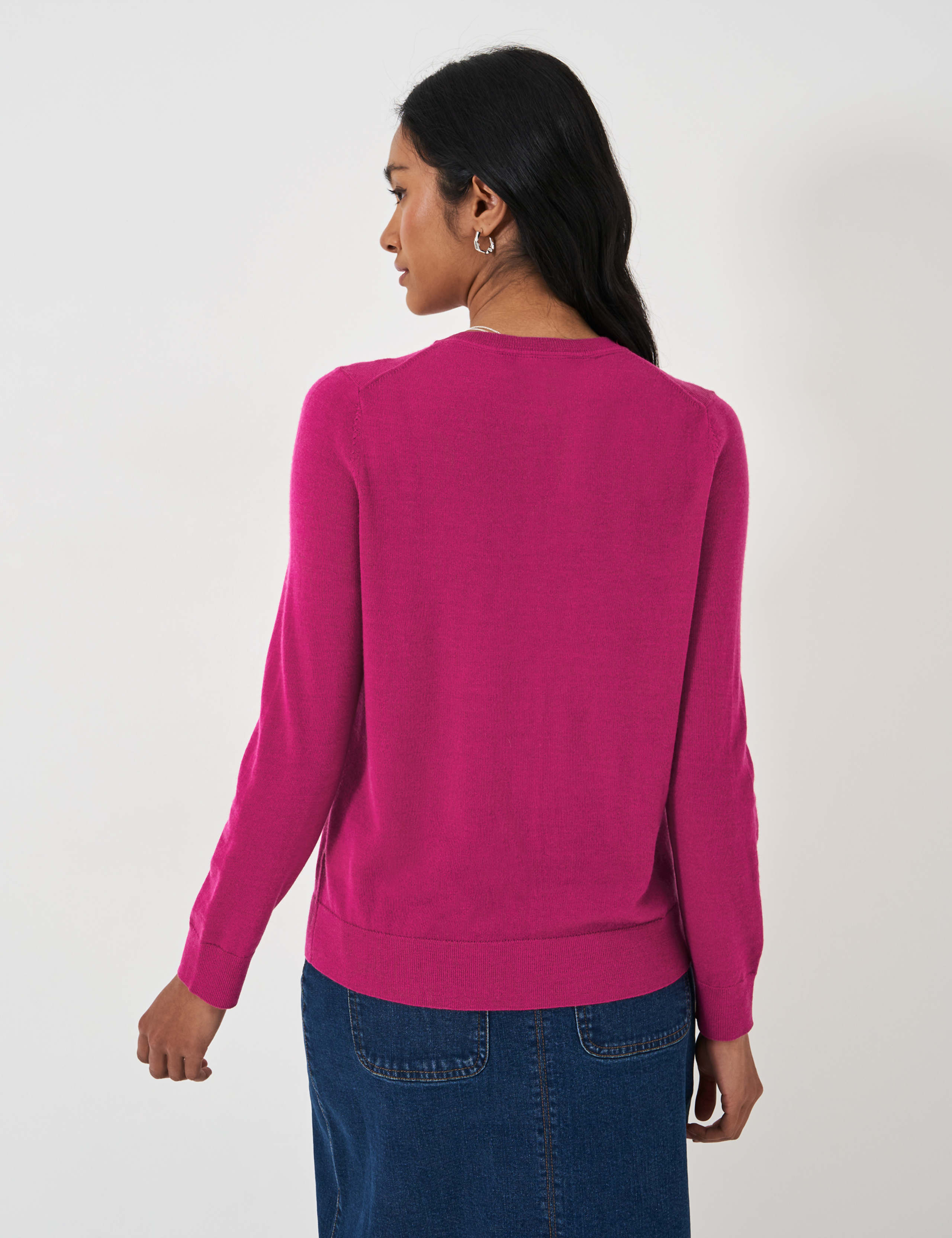 Pure Merino Wool Button Front Cardigan 4 of 5