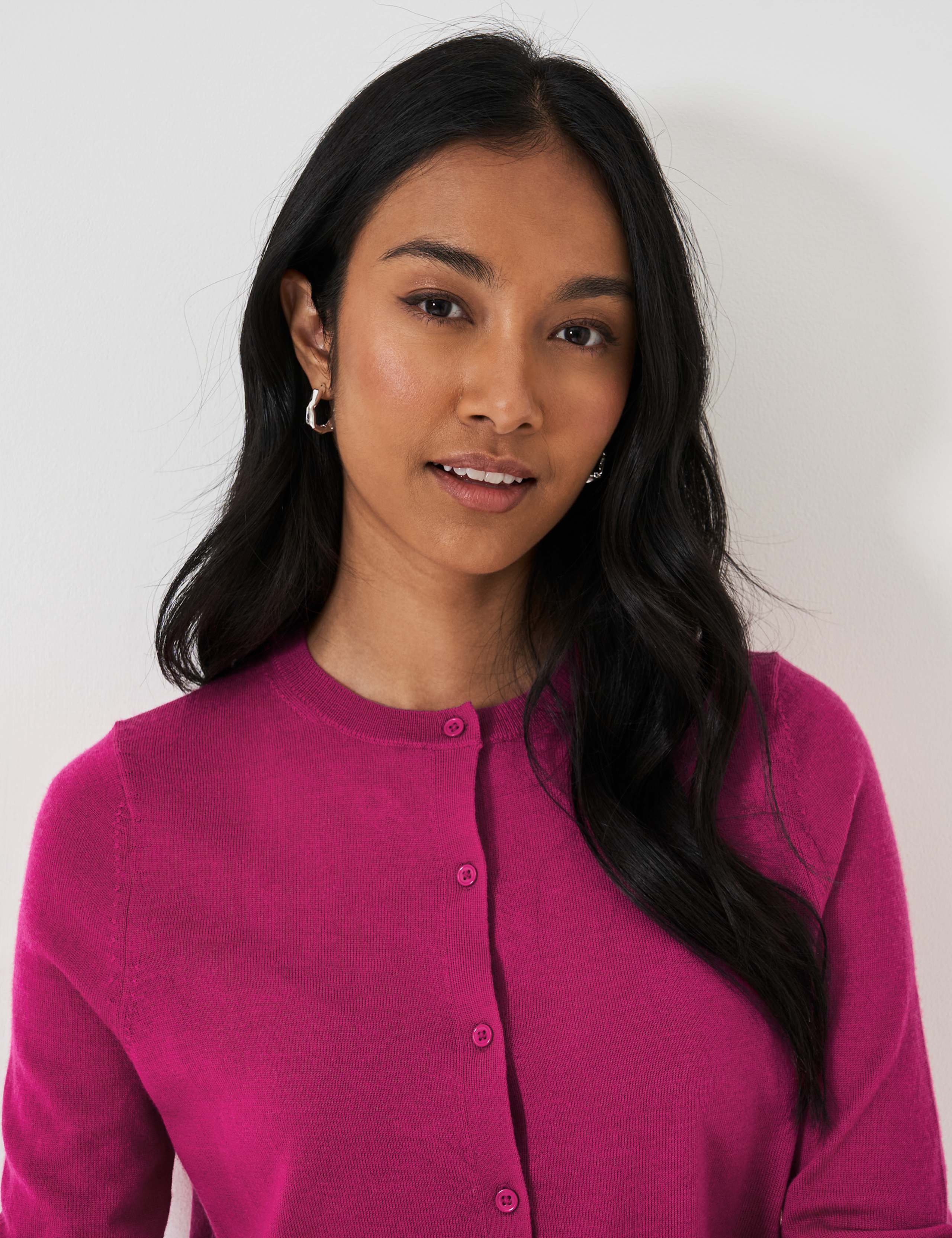 Pure Merino Wool Button Front Cardigan 5 of 5