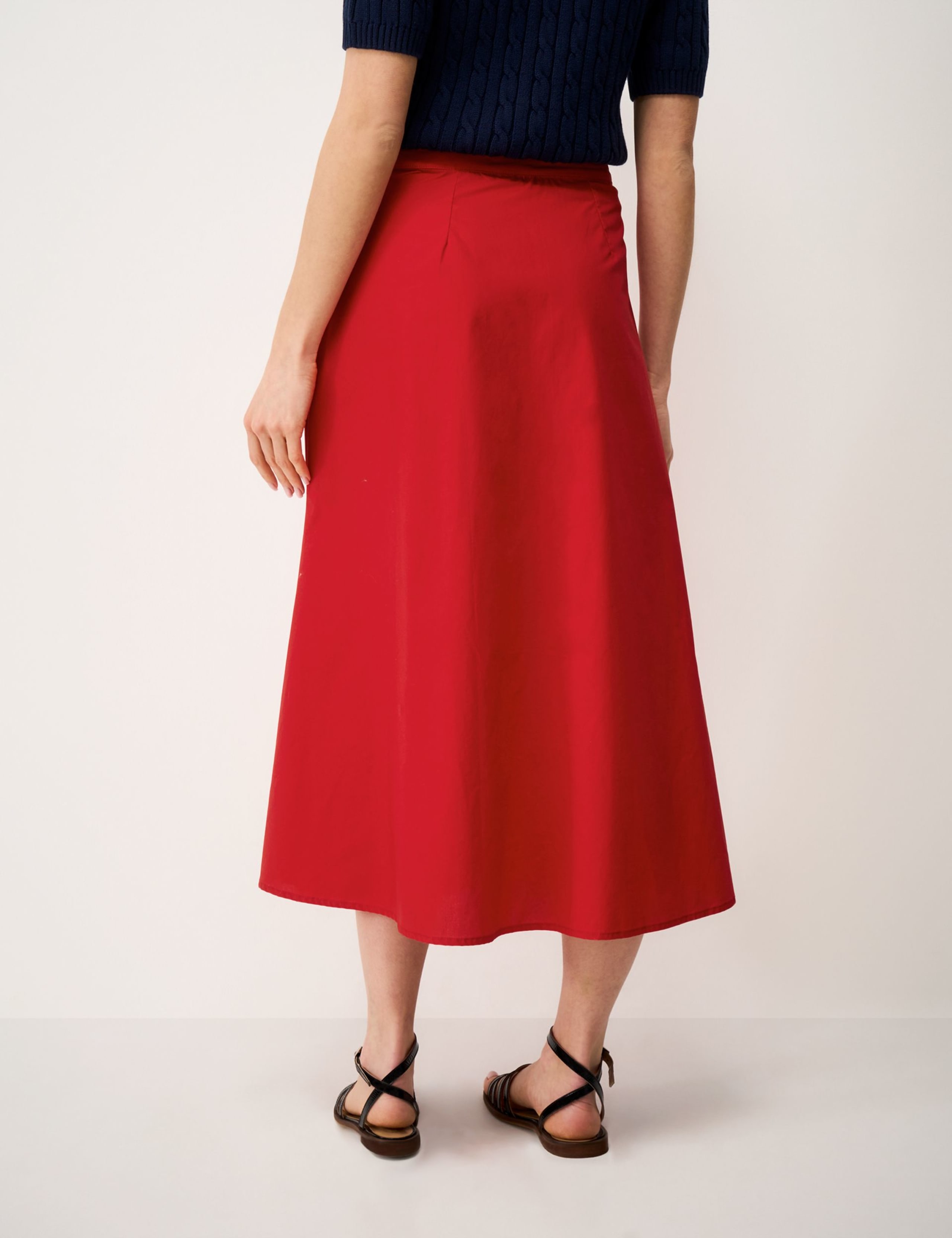 Pure Cotton Printed Midi A-Line Skirt 3 of 5