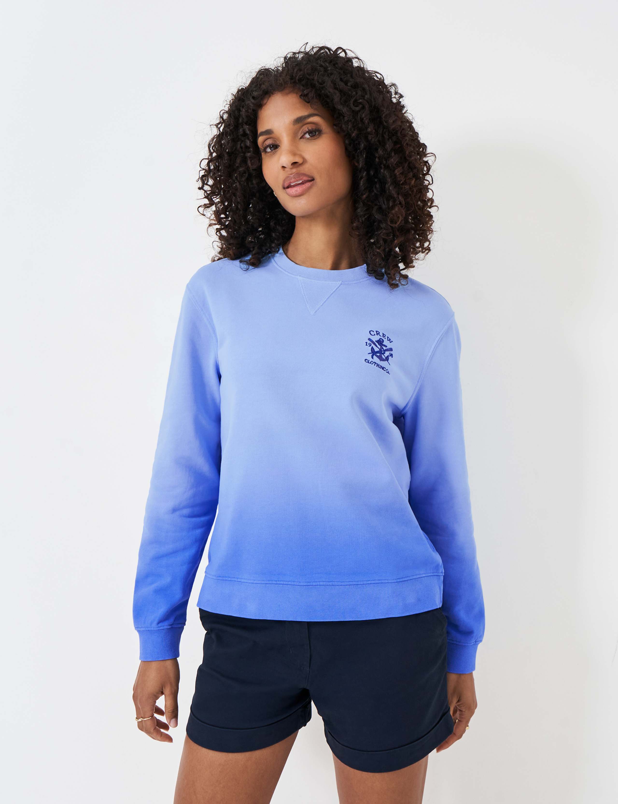 Pure Cotton Ombre Crew Neck Sweatshirt 3 of 5
