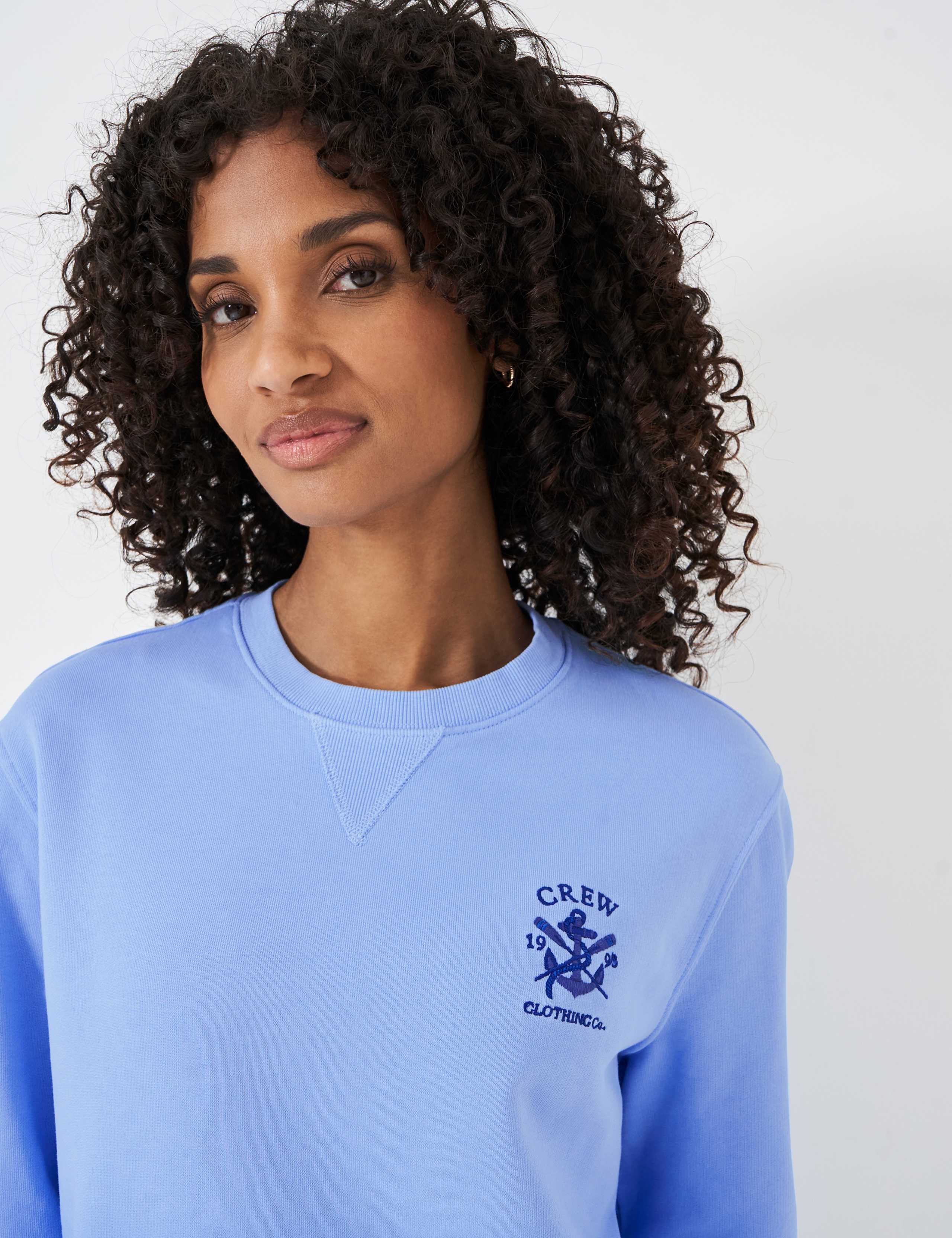 Pure Cotton Ombre Crew Neck Sweatshirt 5 of 5