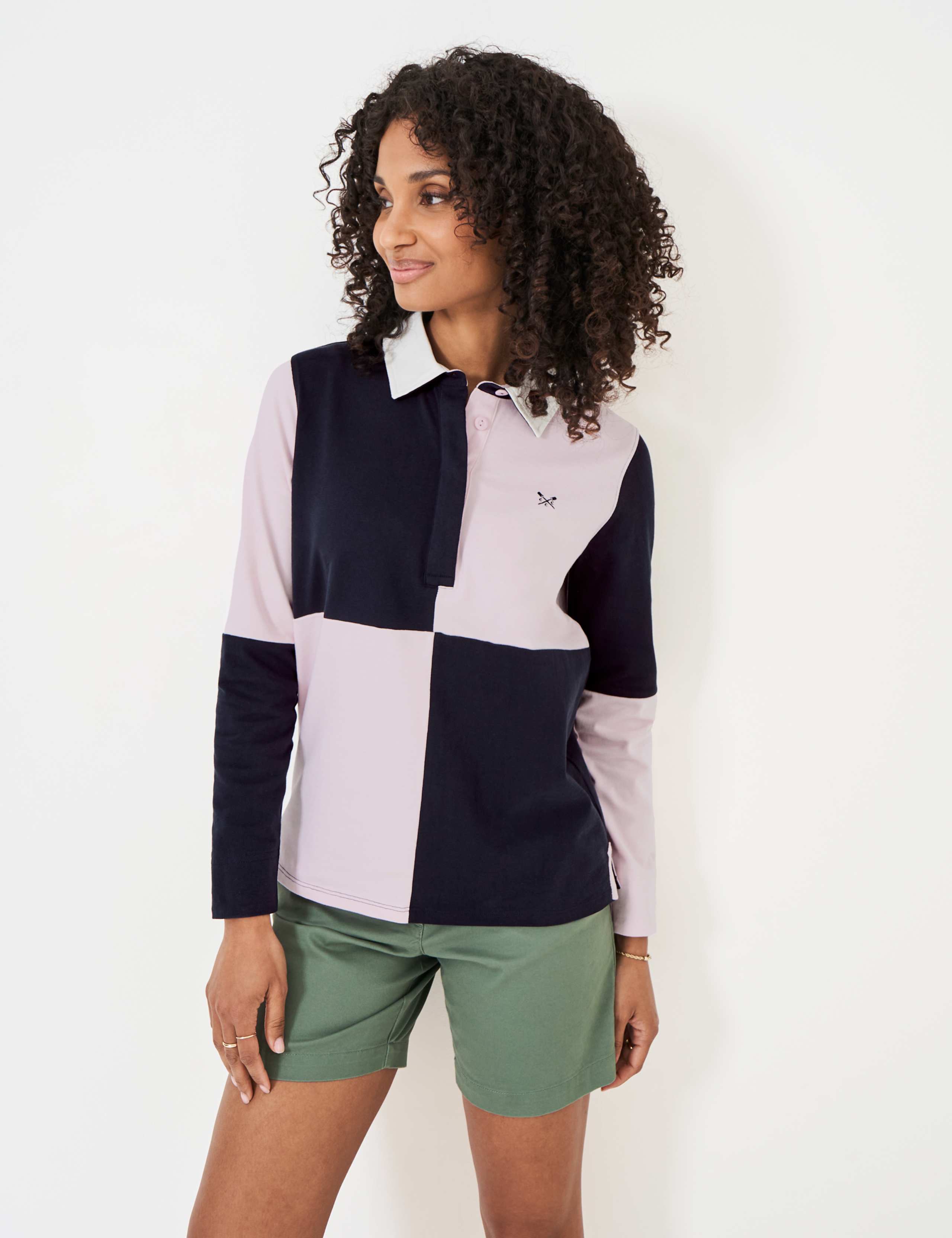 Pure Cotton Colour Block Rugby Top 1 of 6