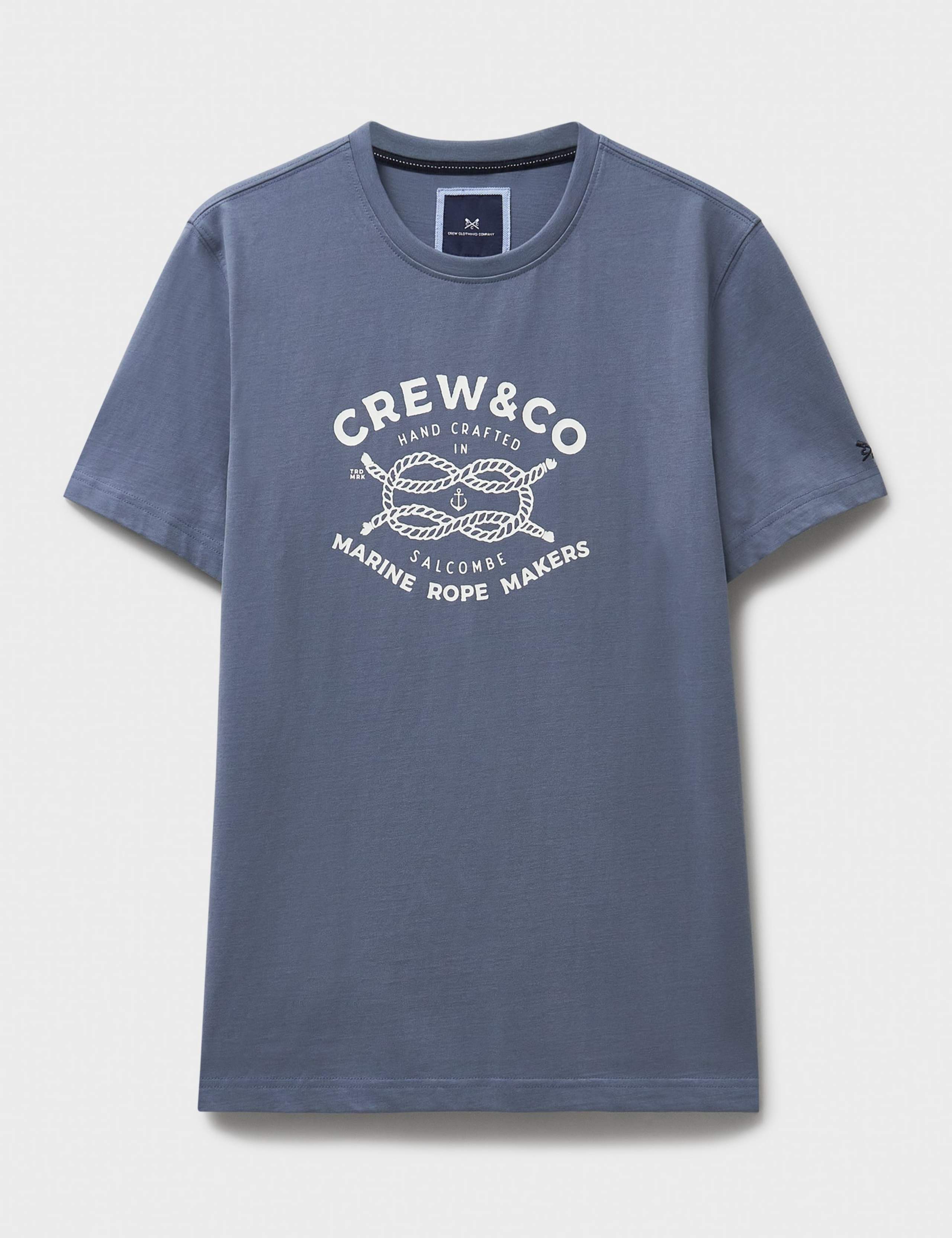 Pure Cotton Rope Graphic Crew Neck T-Shirt 2 of 4