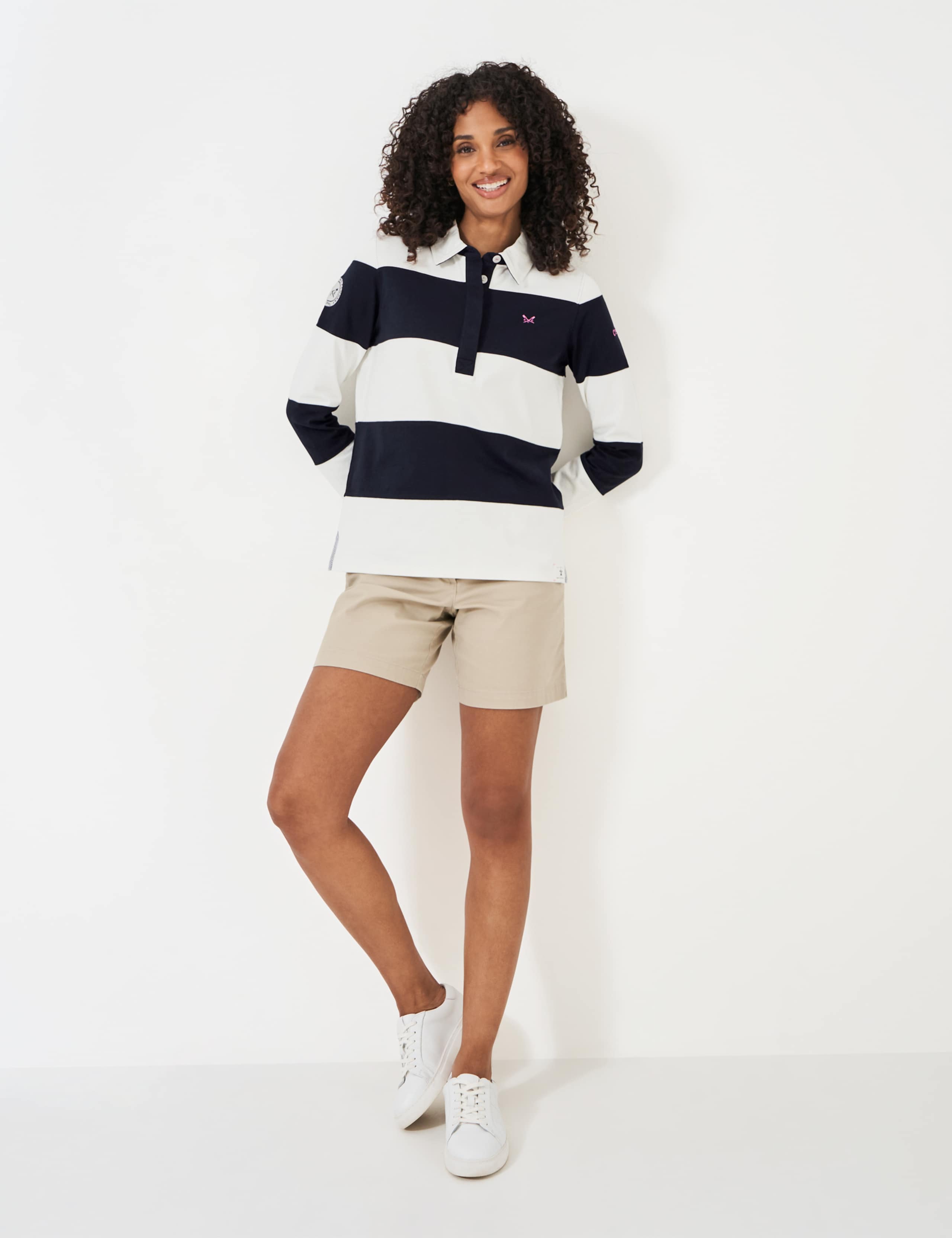 Pure Cotton Striped Rugby Top 1 of 5