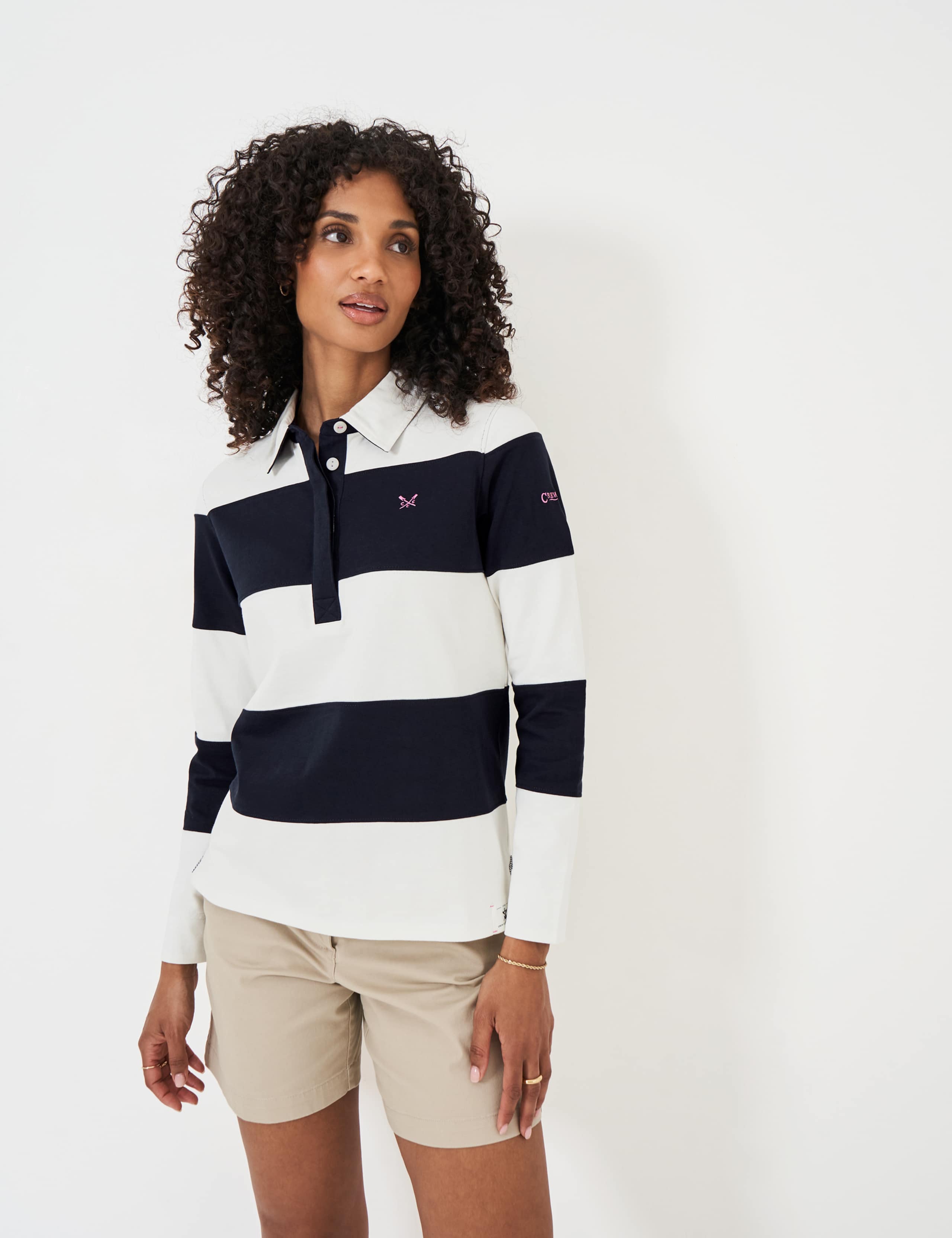 Pure Cotton Striped Rugby Top 3 of 5