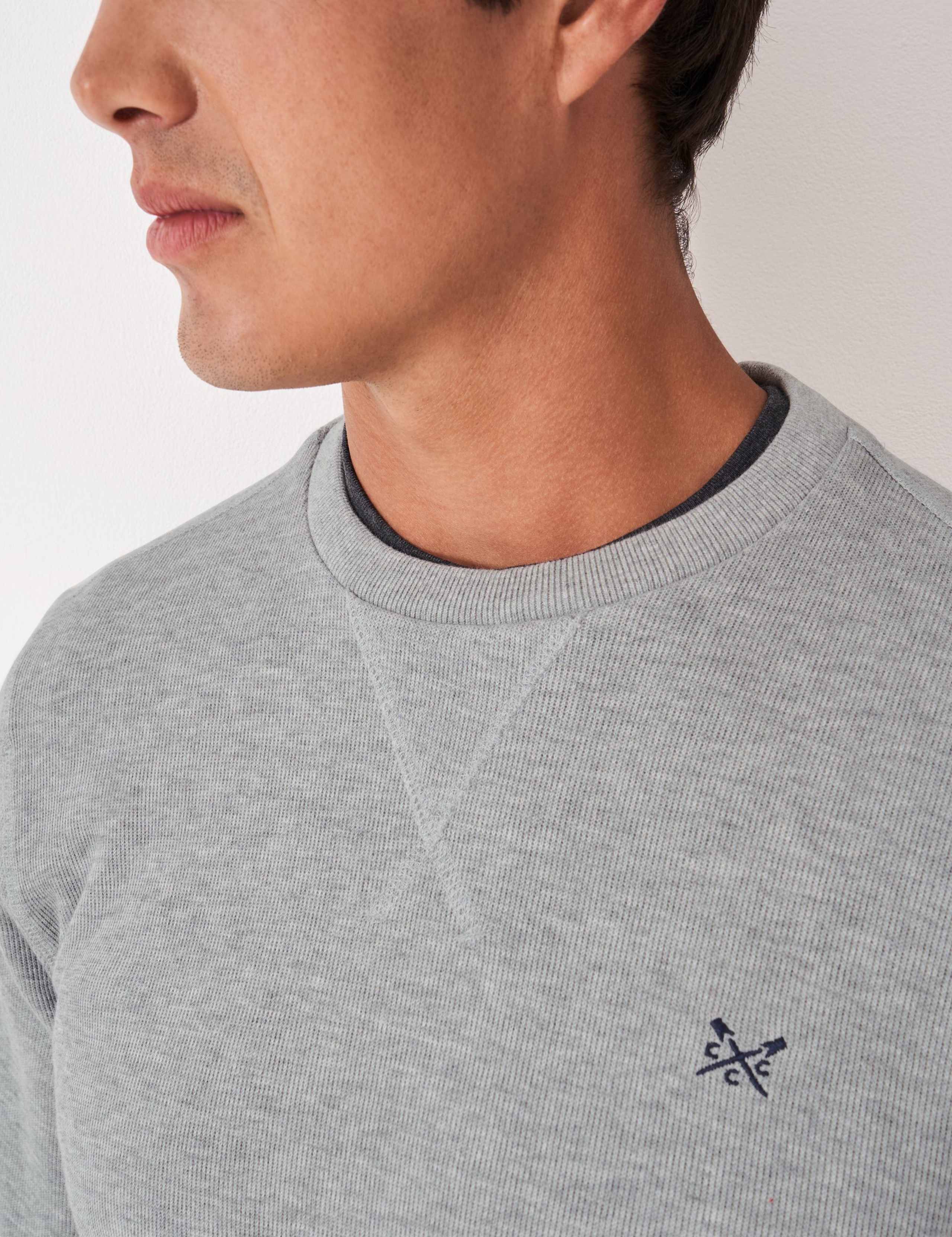 Pure Cotton Ribbed Crew Neck Jumper 5 of 5