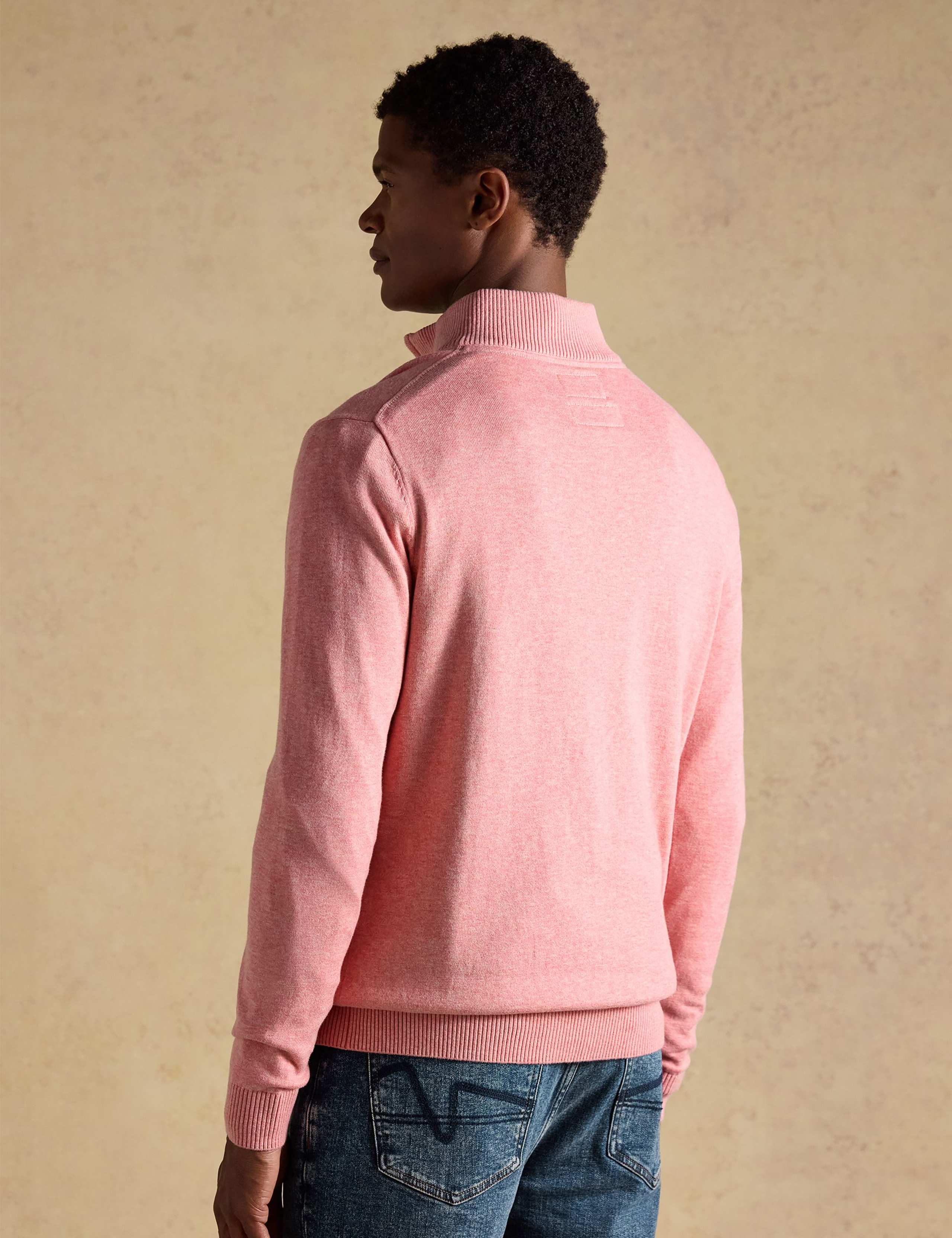 Pure Cotton Half Zip Jumper 4 of 8