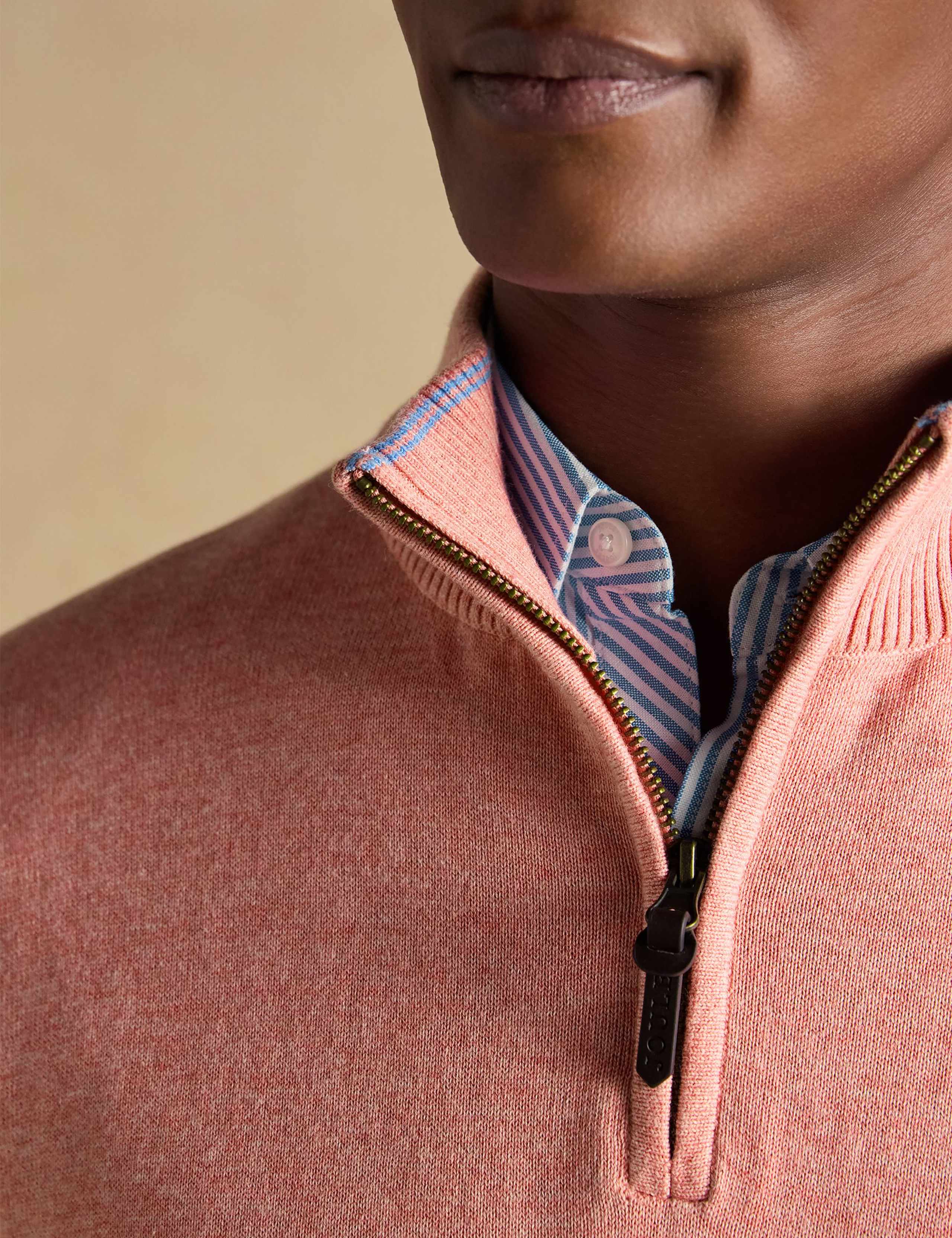 Pure Cotton Half Zip Jumper 6 of 8