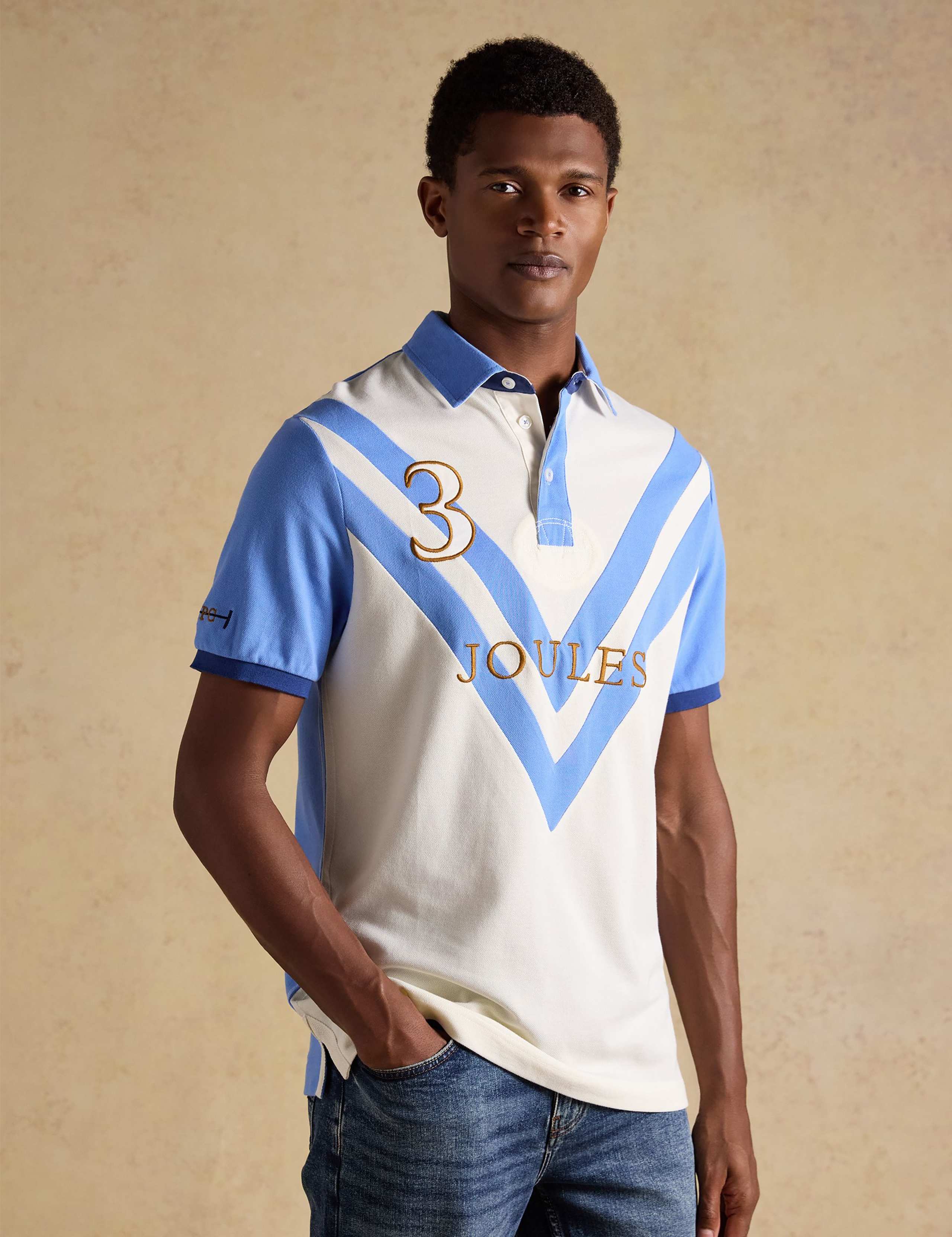 Pure Cotton Pique Embellished Polo Shirt 3 of 10