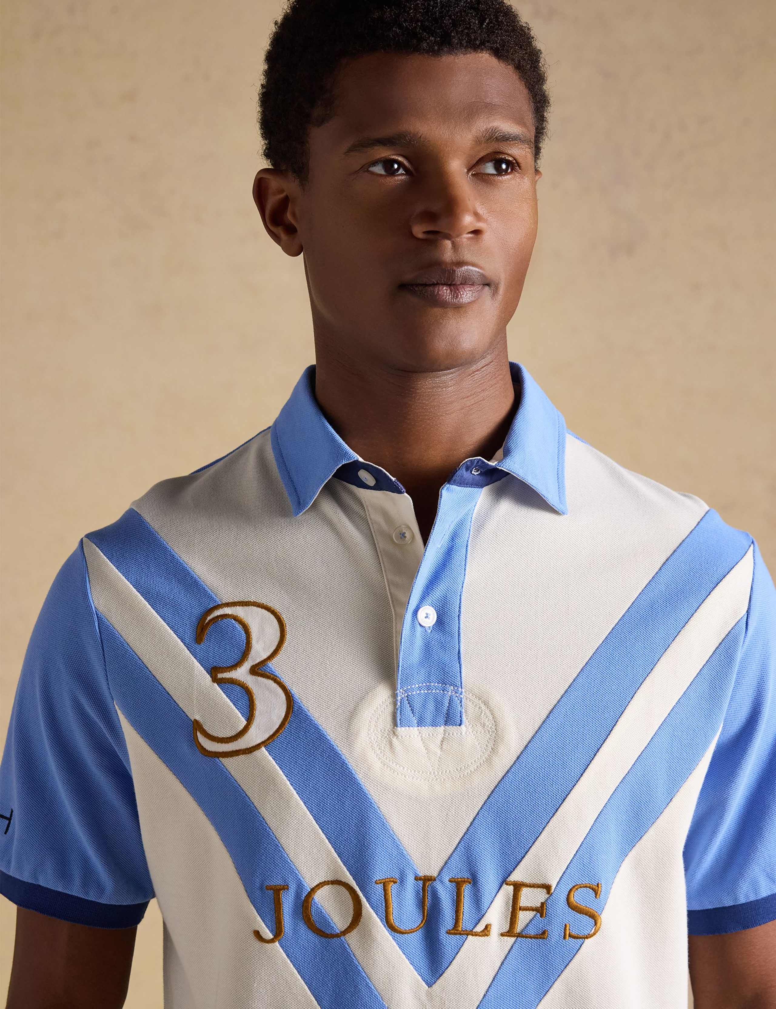 Pure Cotton Pique Embellished Polo Shirt 5 of 10