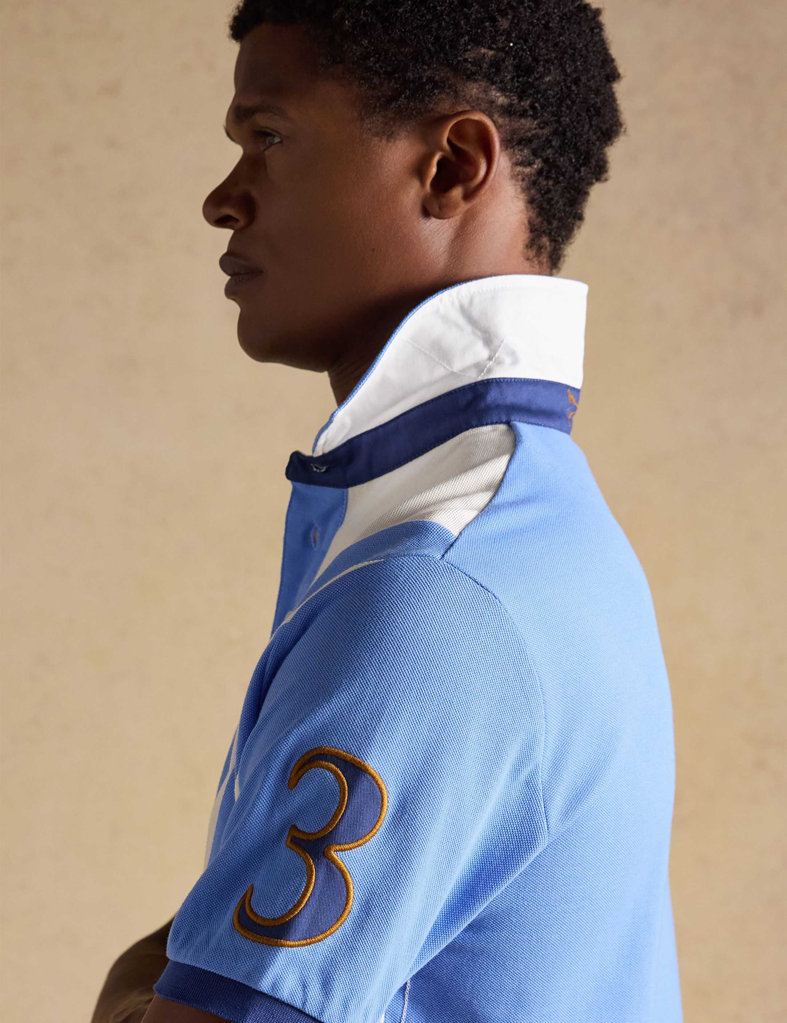 Pure Cotton Pique Embellished Polo Shirt 6 of 10