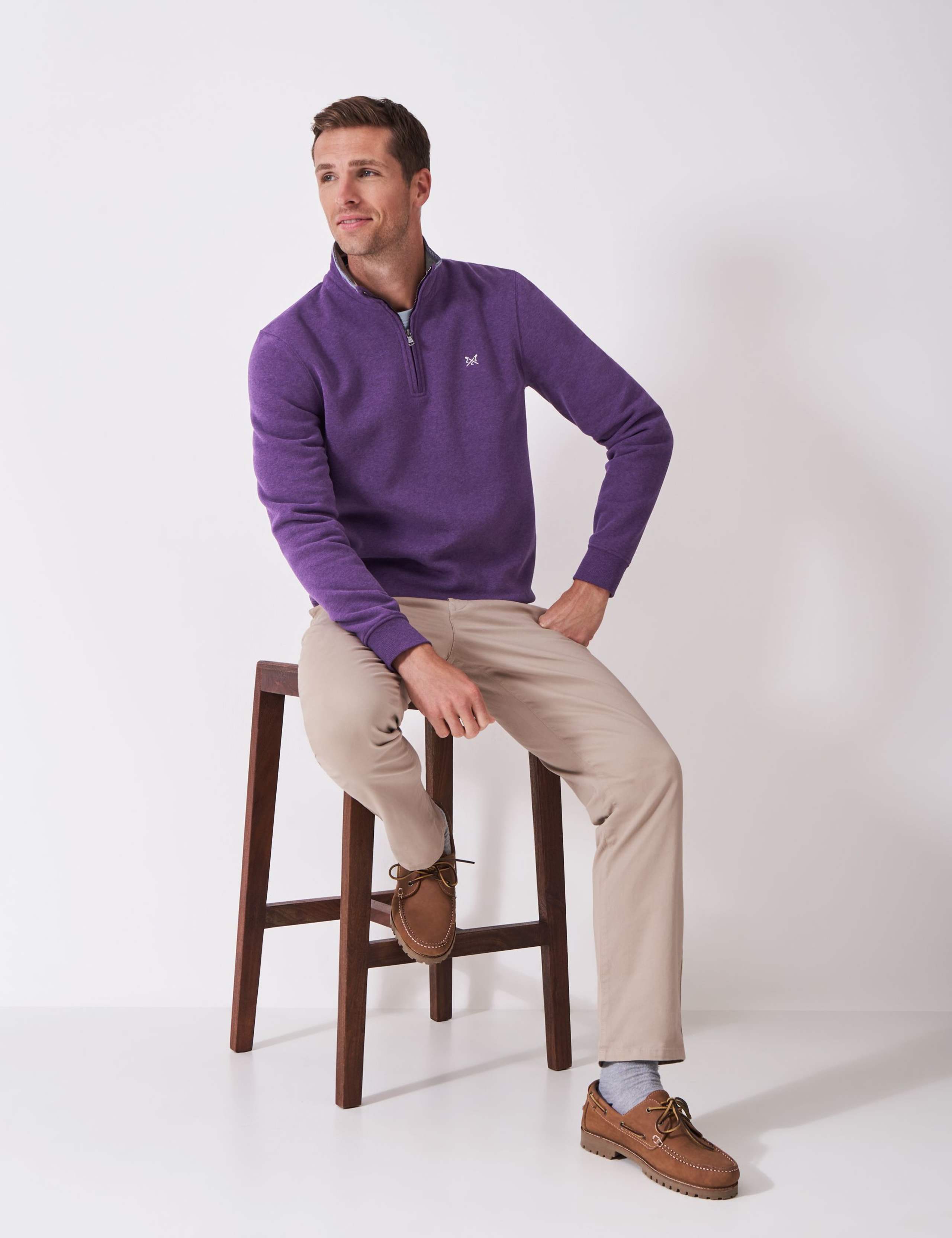 Cotton Rich Half Zip Sweatshirt 4 of 5