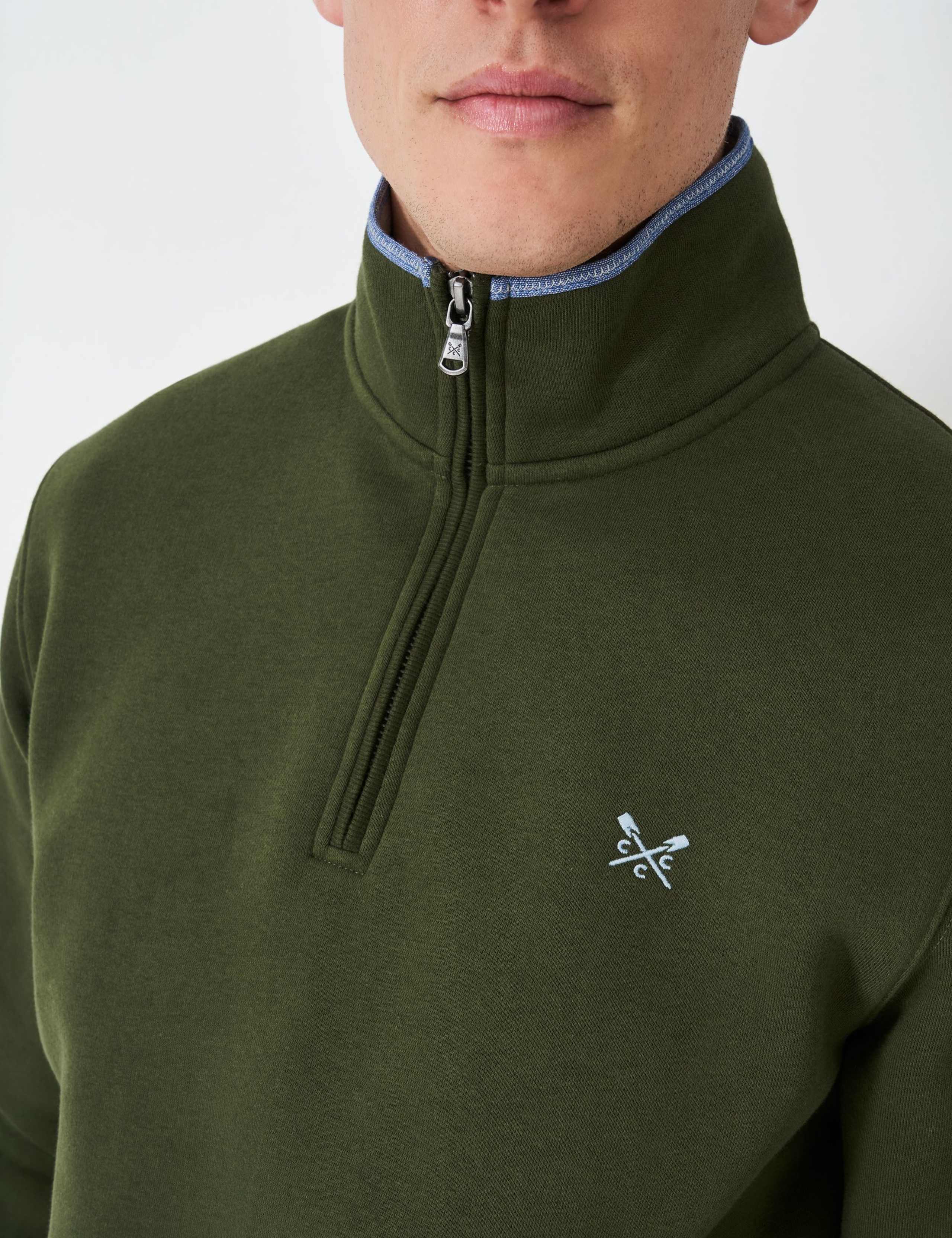 Cotton Rich Half Zip Sweatshirt 5 of 5