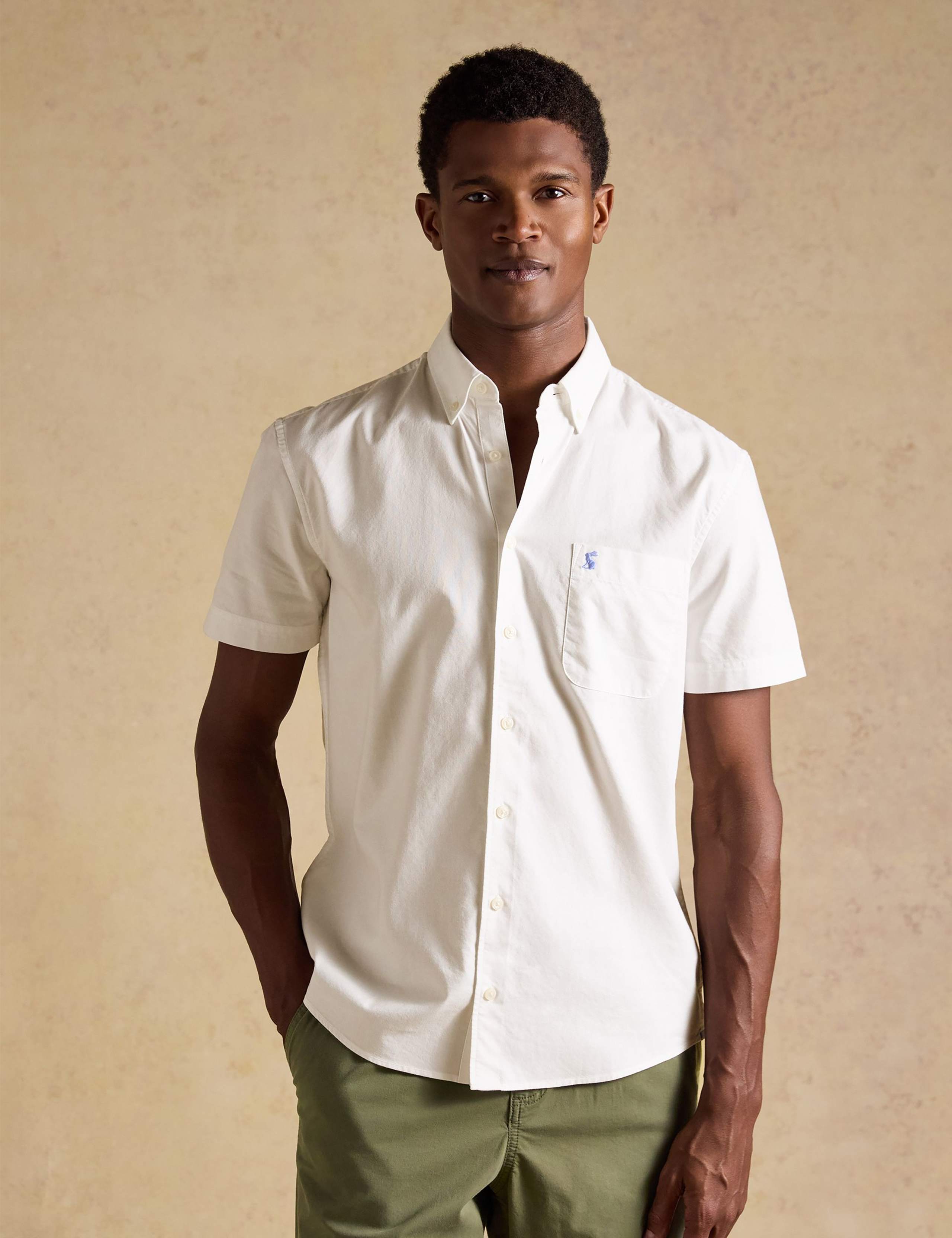 Regular Fit Short Sleeve Oxford Shirt 1 of 7