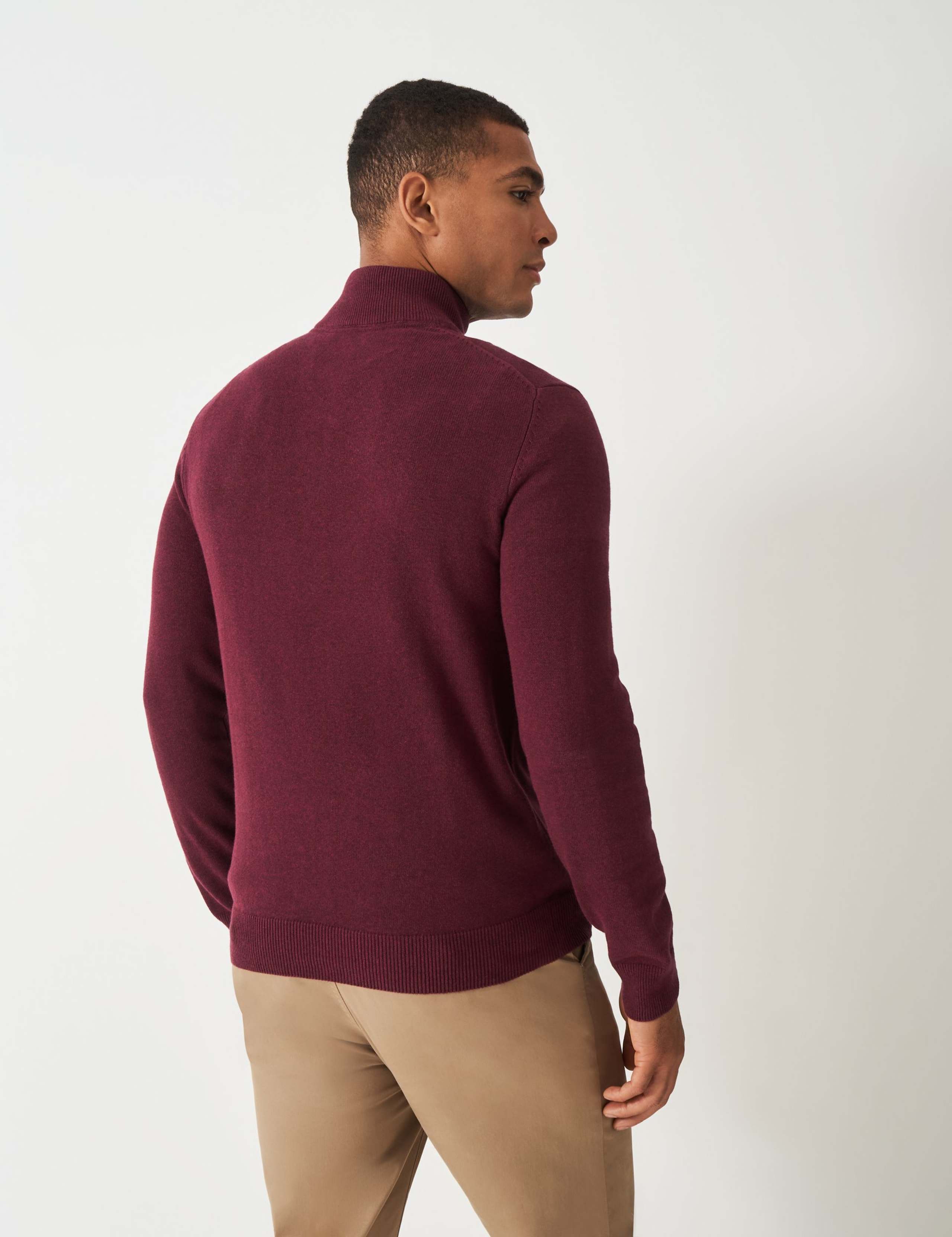 Pure Cotton Half Zip Jumper 4 of 5