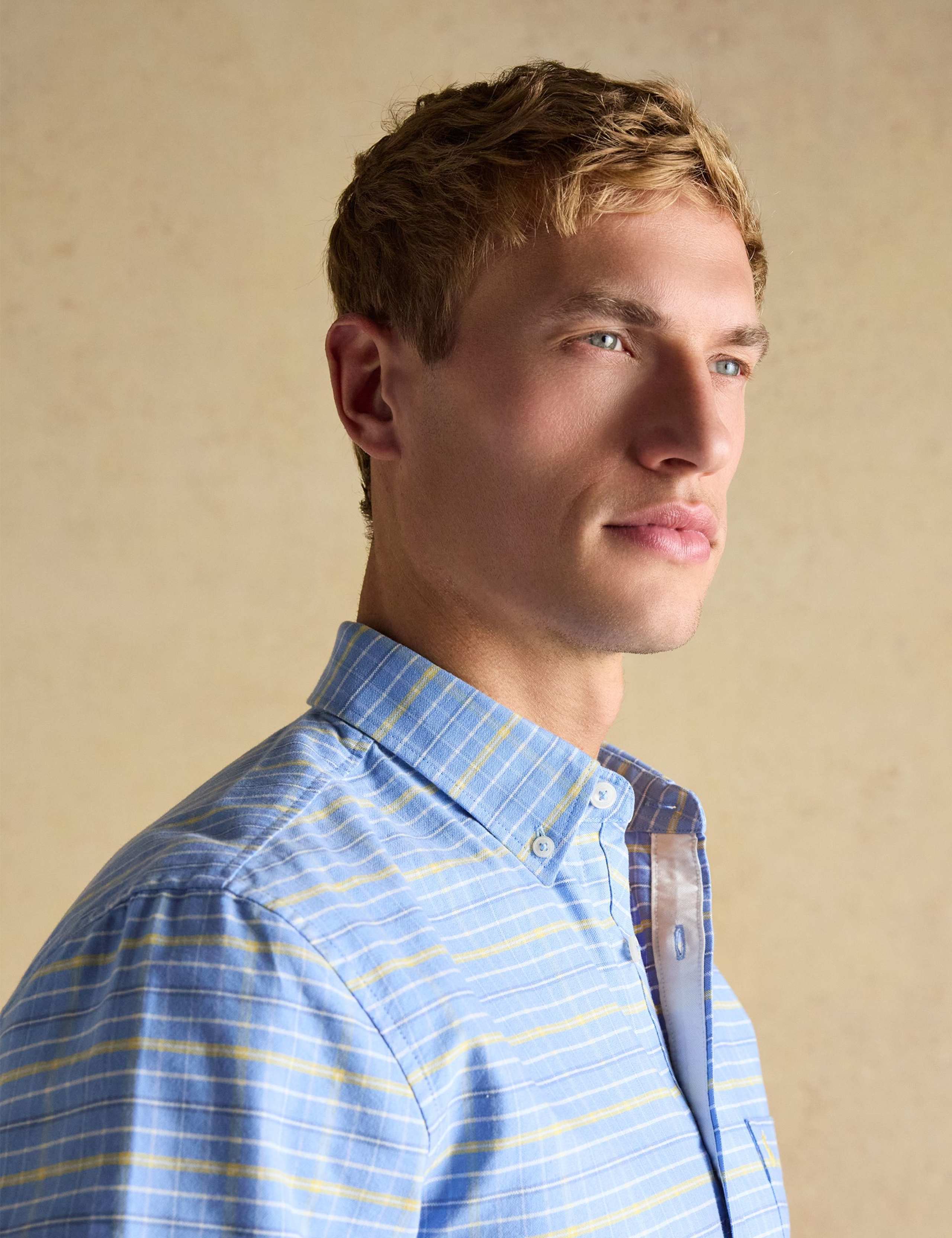 Regular Fit Pure Cotton Checked Oxford Shirt 7 of 11