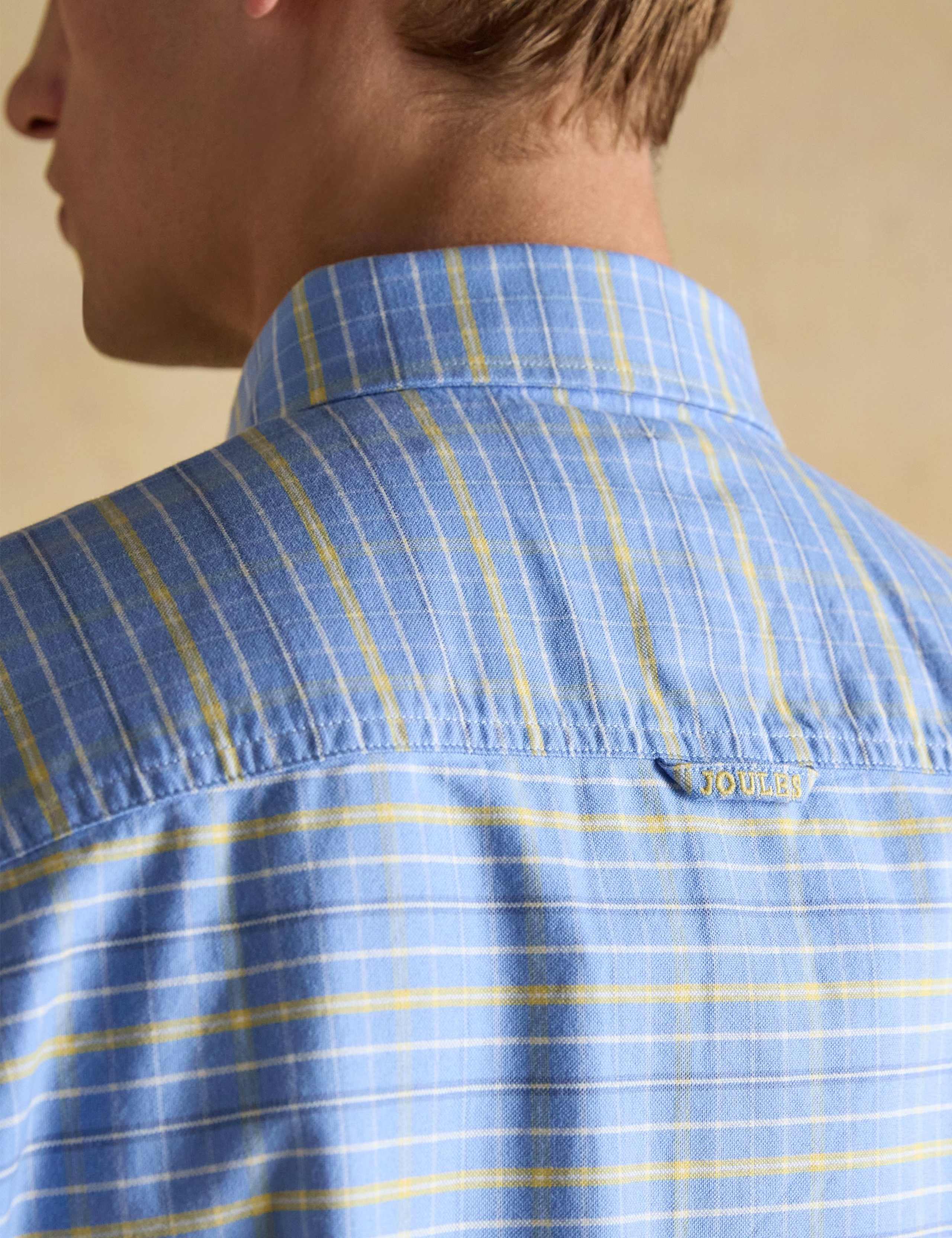 Regular Fit Pure Cotton Checked Oxford Shirt 8 of 11