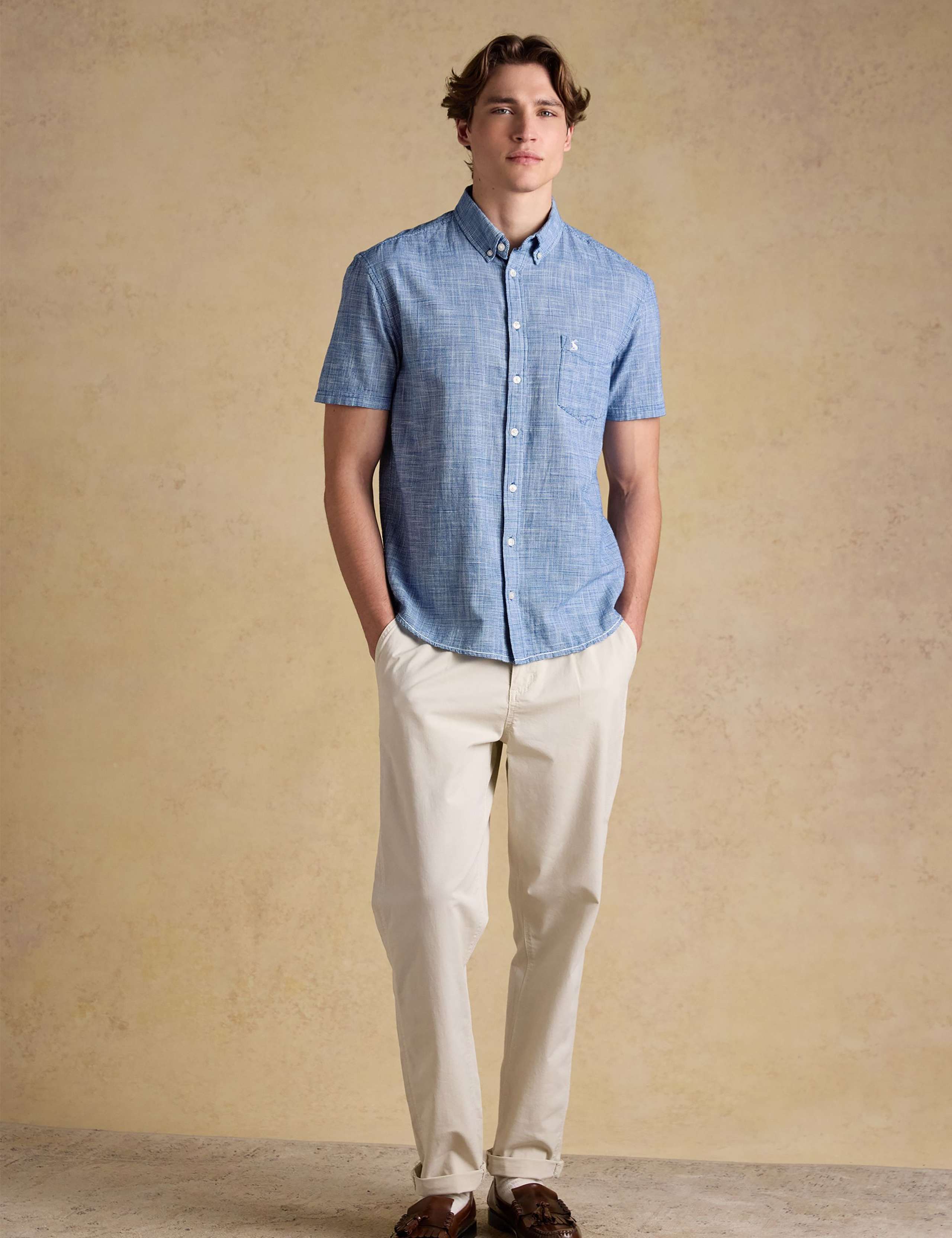 Regular Fit Puppytooth Short Sleeve Shirt 3 of 8