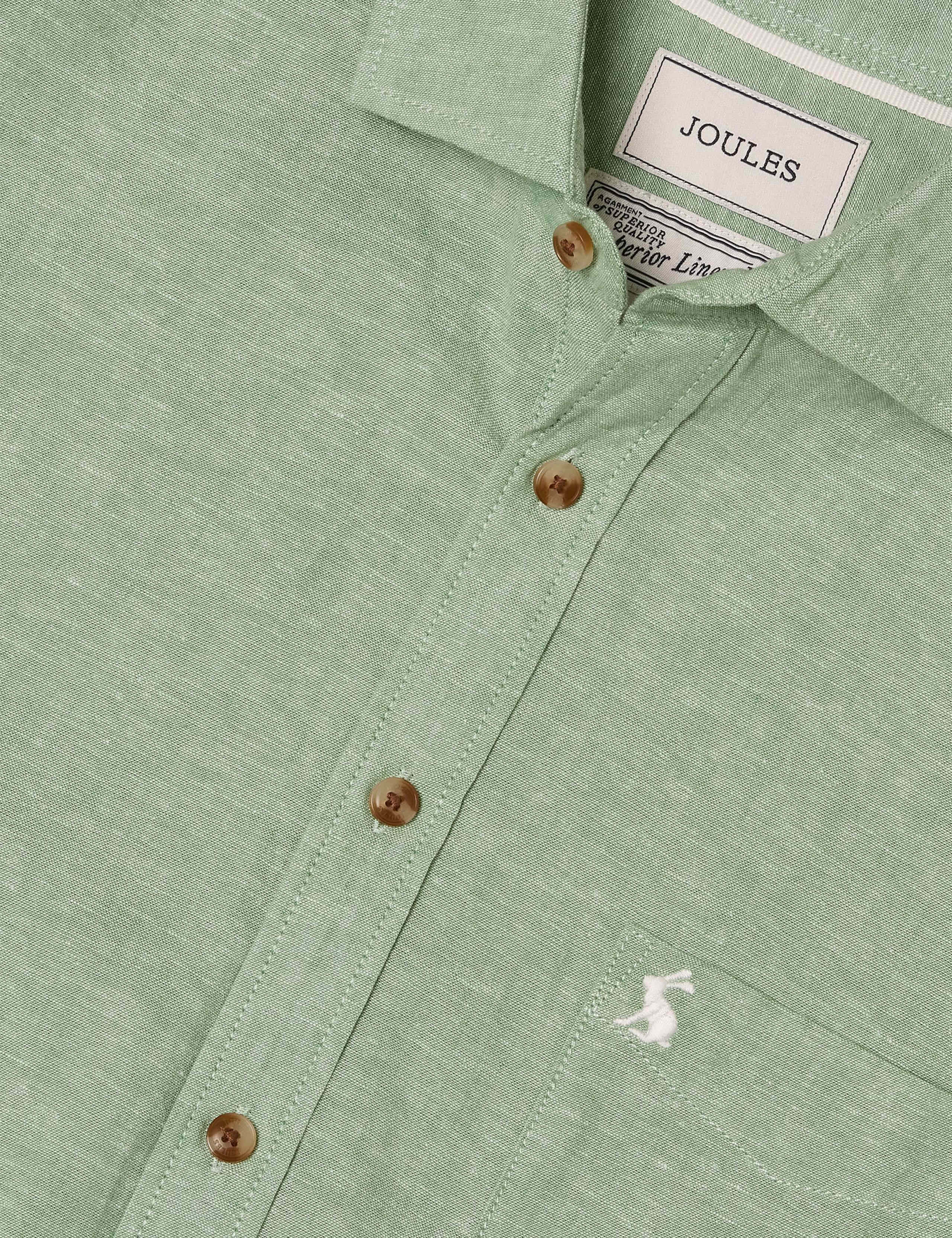 Regular Fit Linen Rich Short Sleeve Shirt 7 of 7