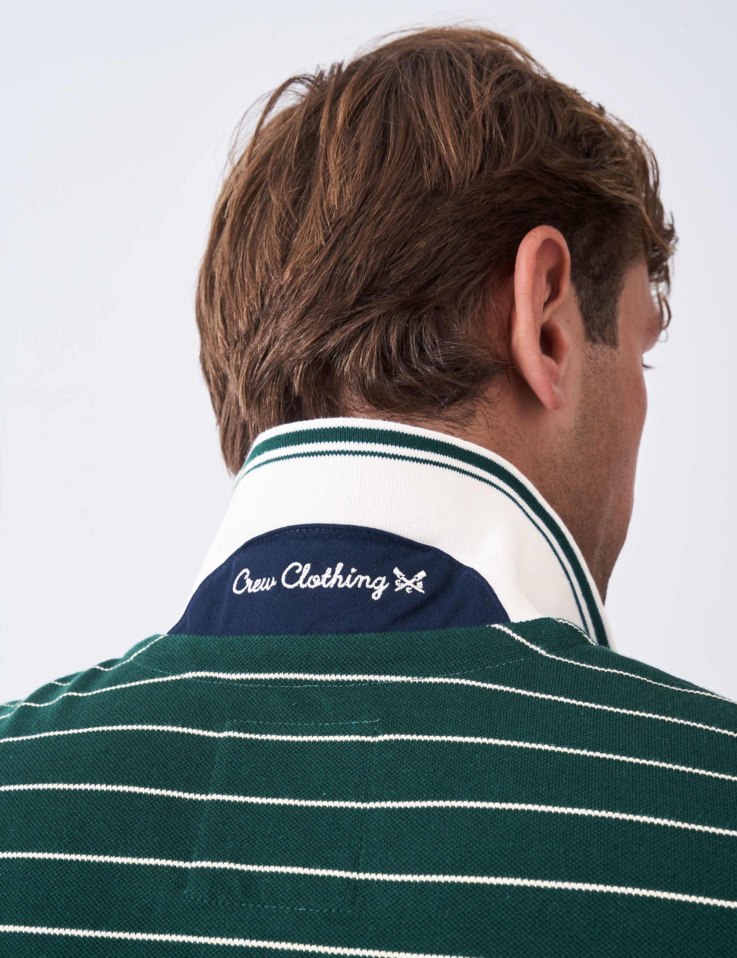 Pure Cotton Tipped Striped Polo Shirt 6 of 6