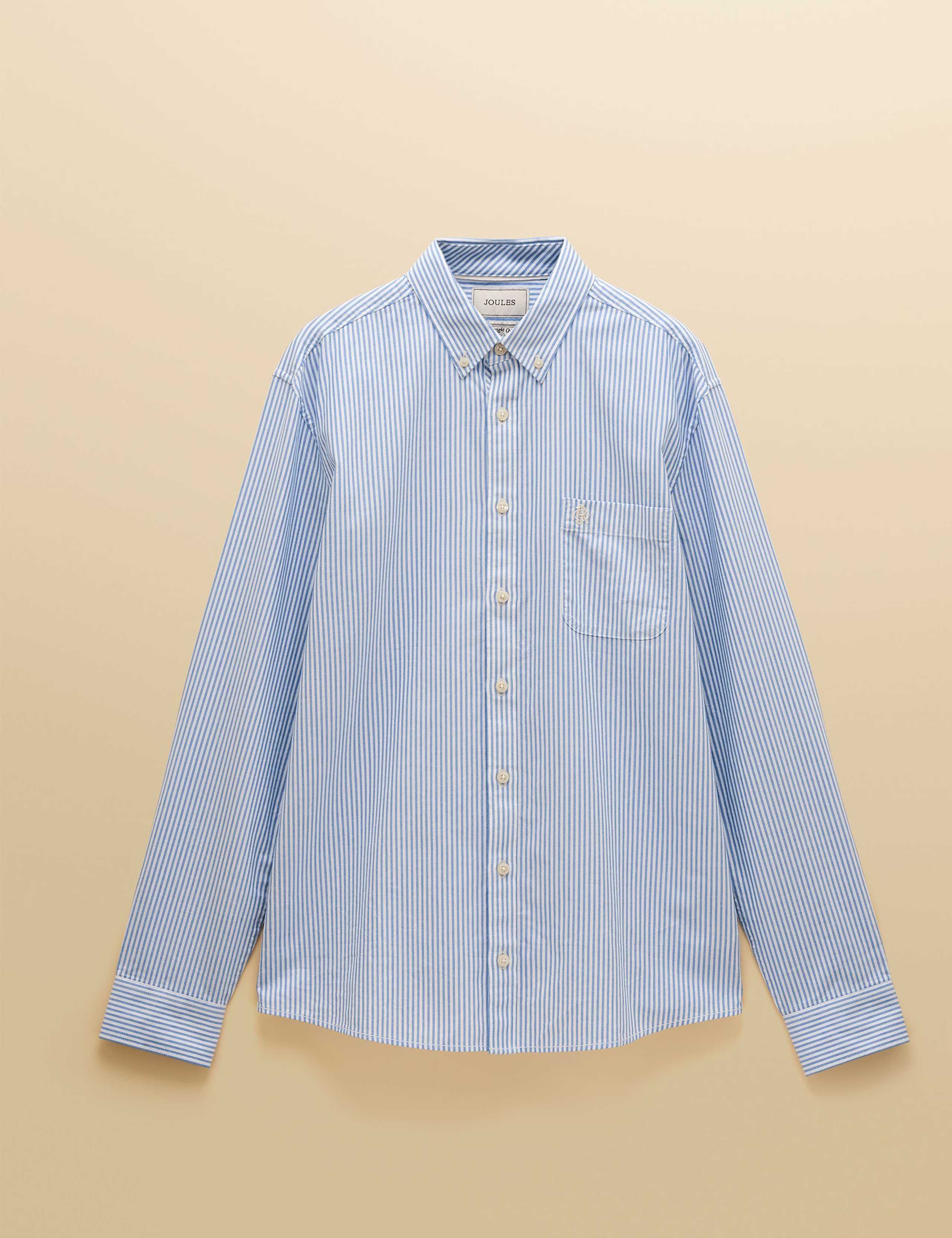 Regular Fit Pure Cotton Striped Oxford Shirt 2 of 12