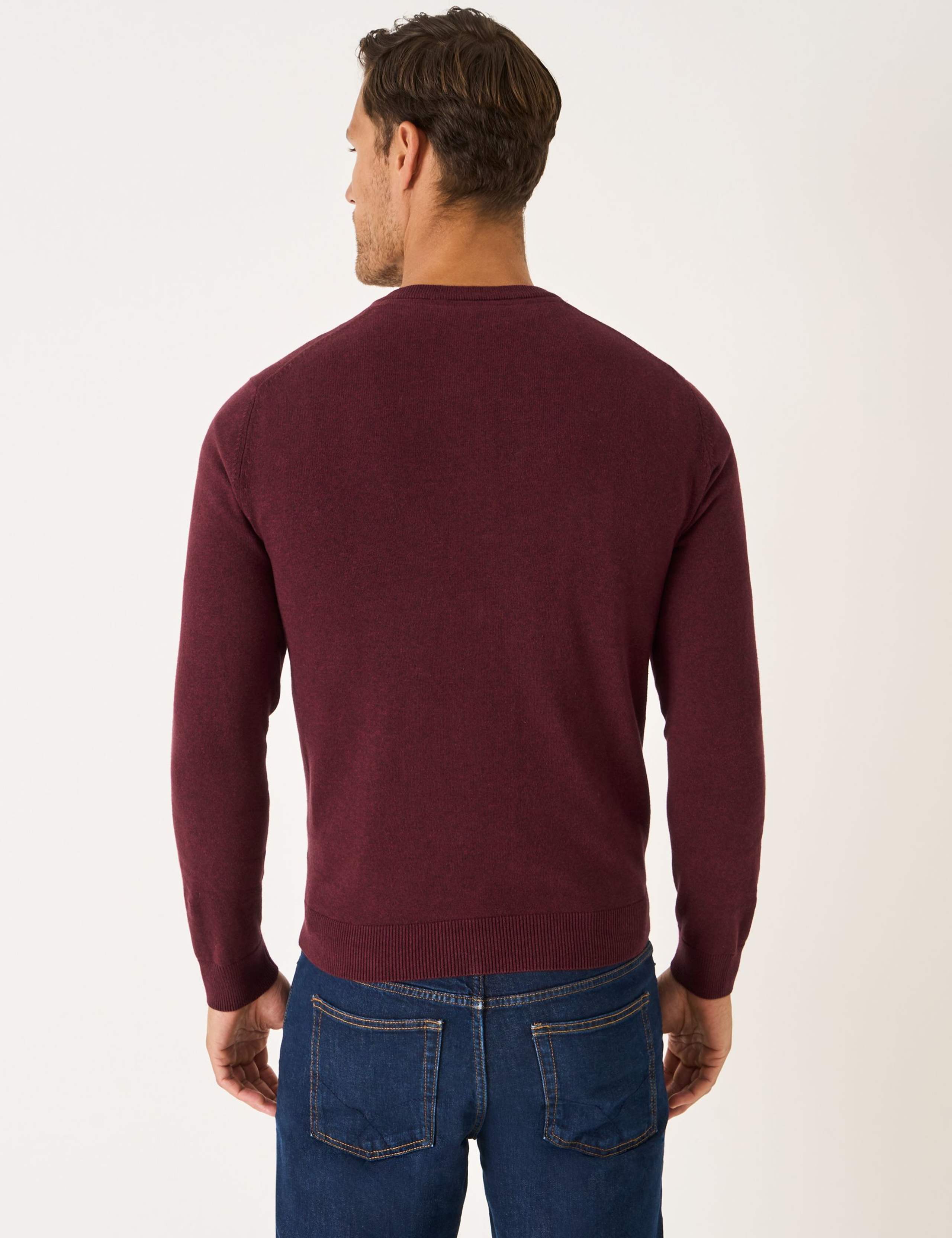 Pure Cotton V-Neck Jumper 3 of 5