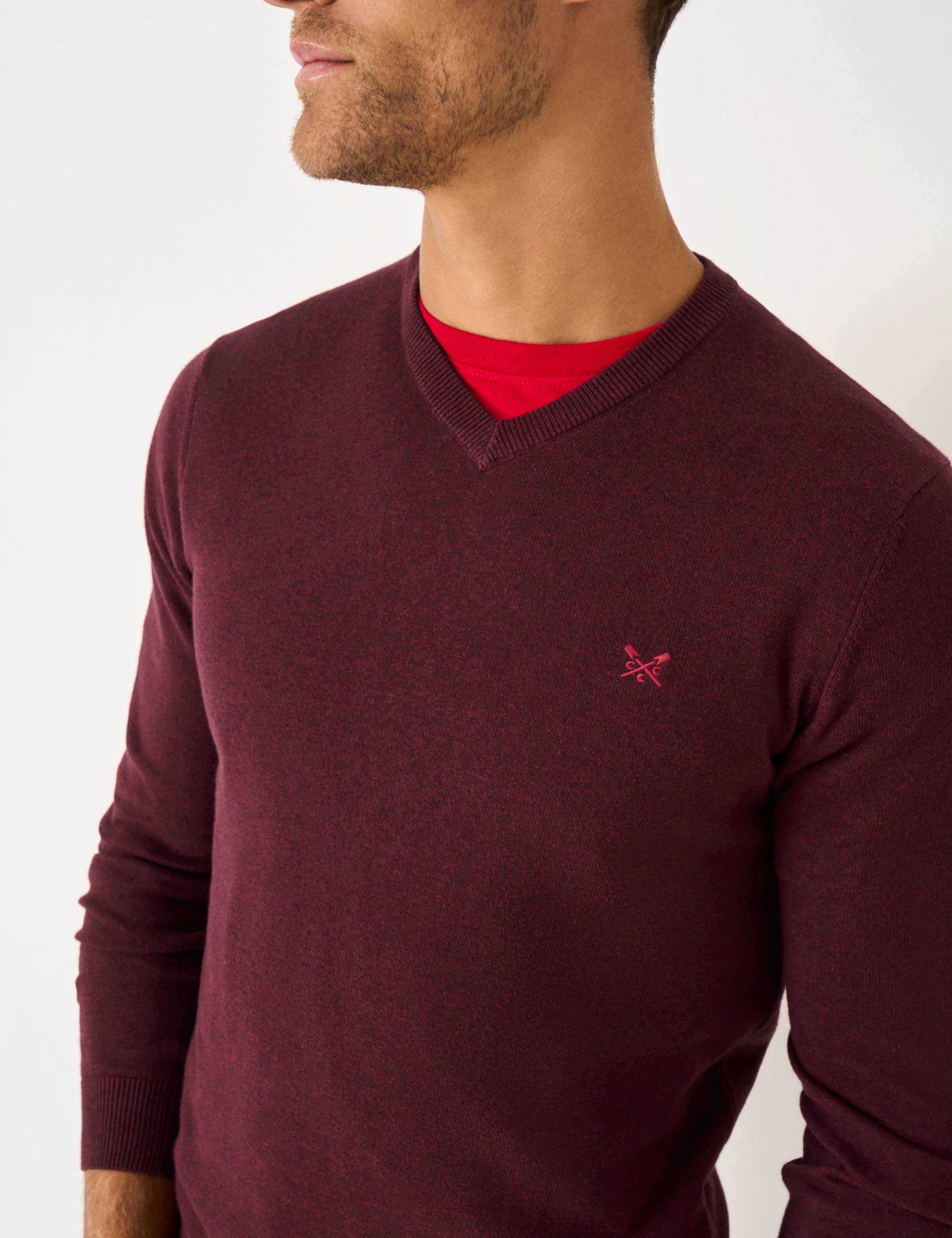 Pure Cotton V-Neck Jumper 4 of 5