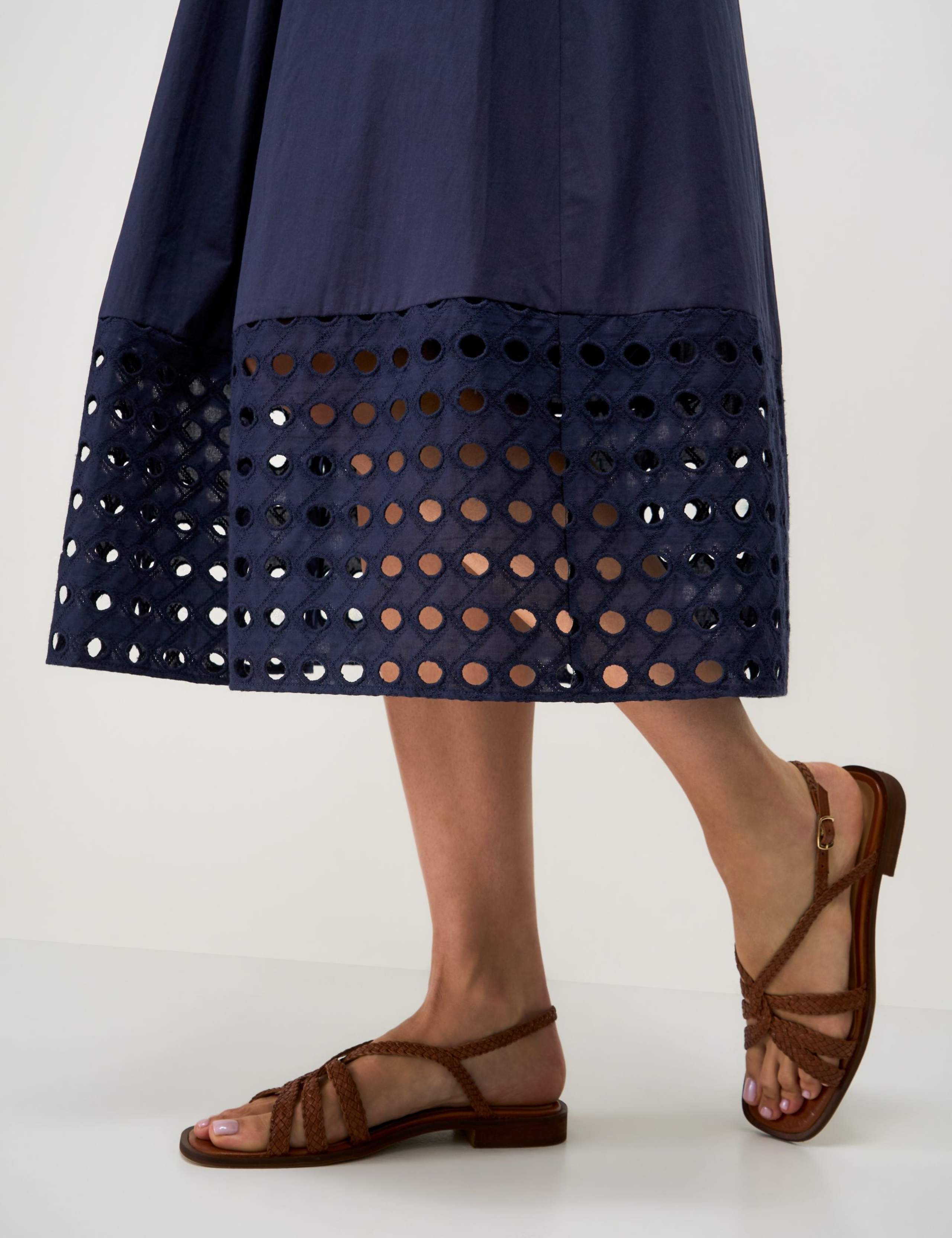 Pure Cotton Midi A-Line Skirt 5 of 5