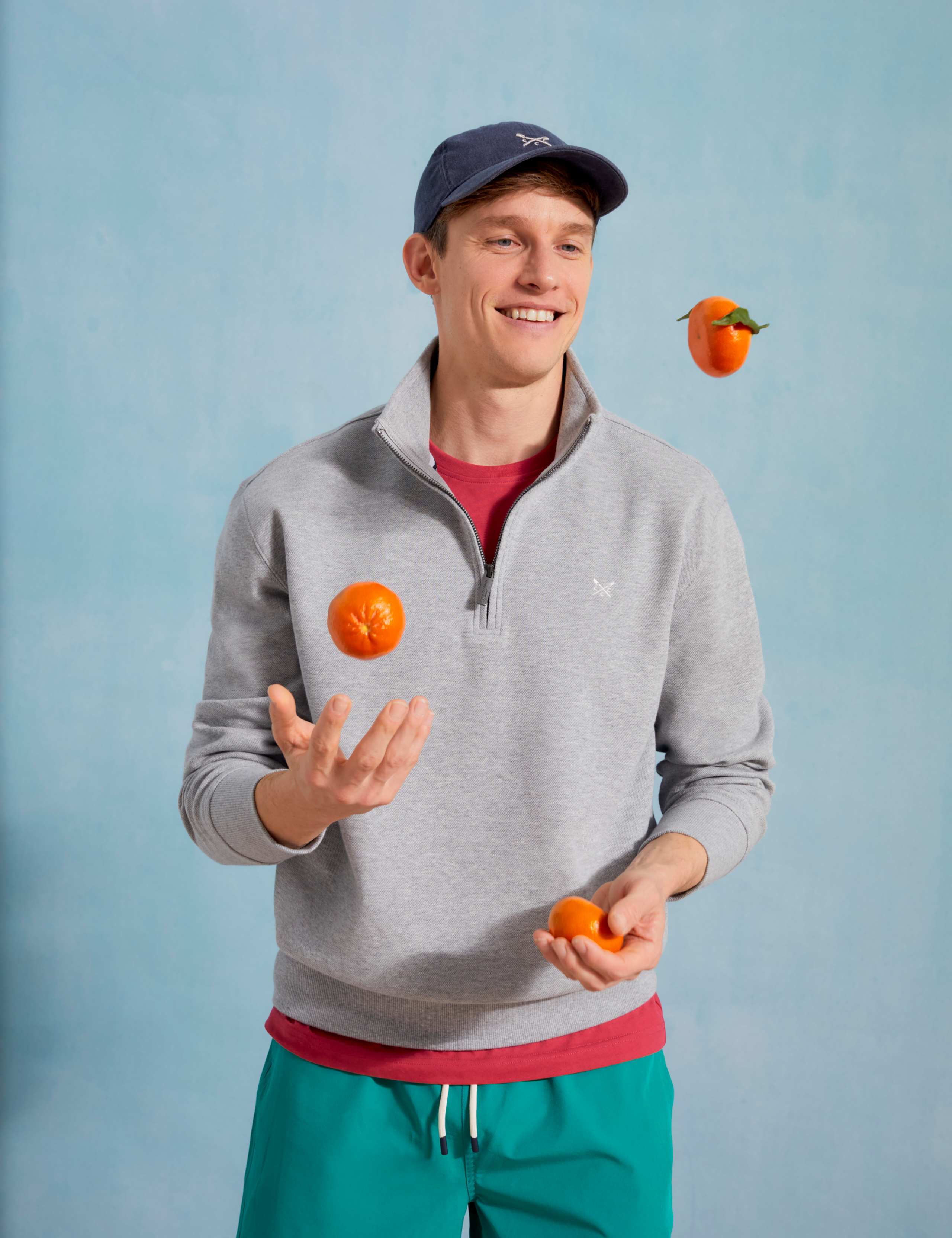 Cotton Rich Pique Half Zip Sweatshirt 6 of 6