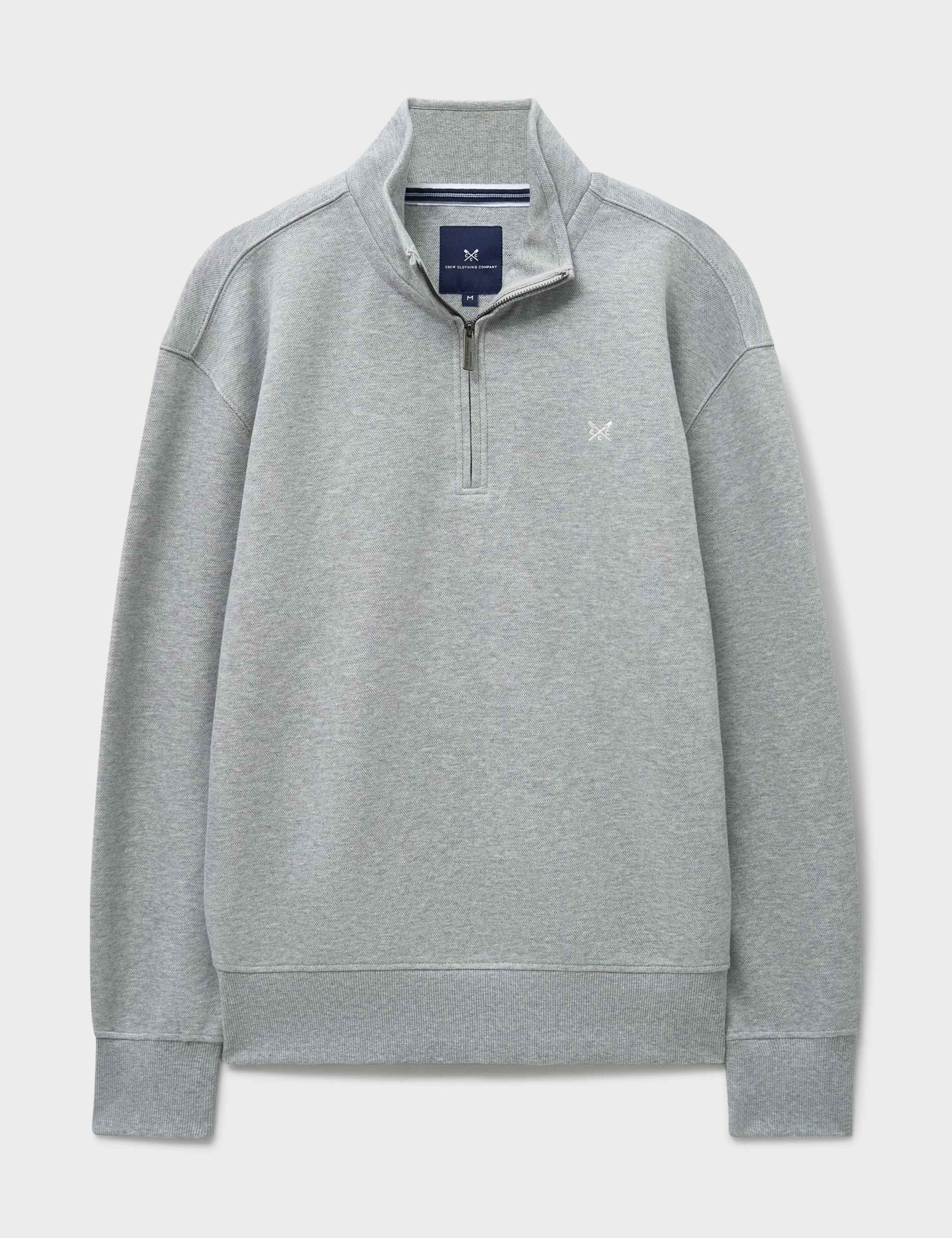Cotton Rich Pique Half Zip Sweatshirt 2 of 6