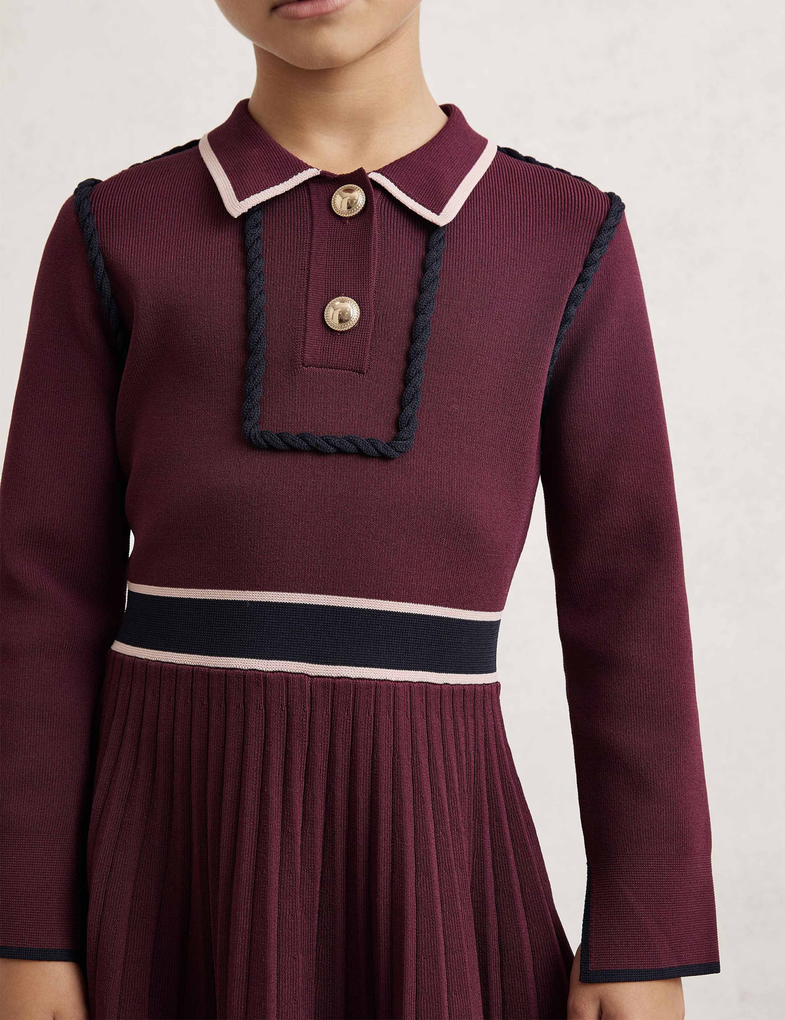 Knitted Collared Dress (3-14 Yrs) 3 of 4