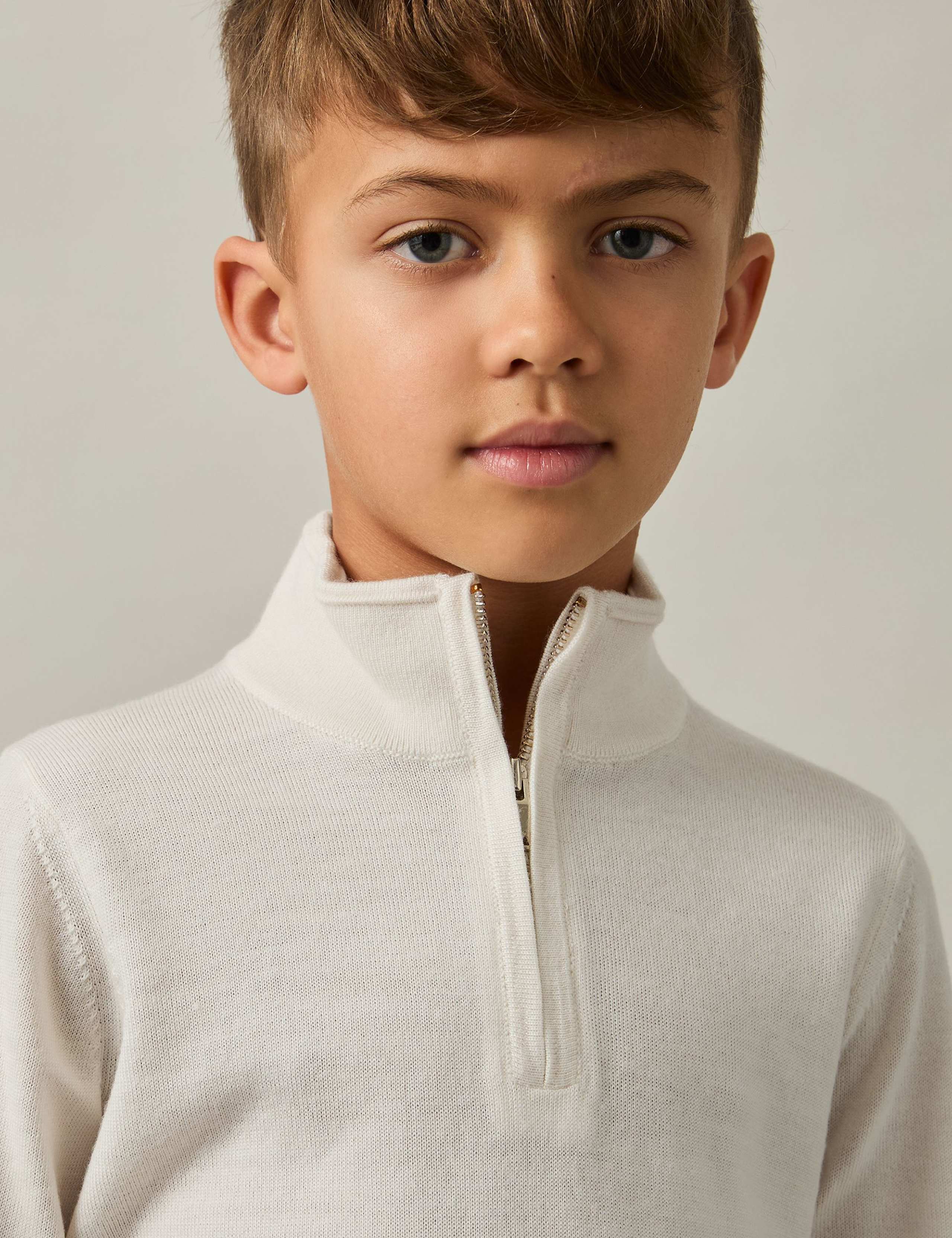 Pure Wool Half Zip Jumper (3-14 Years) 3 of 4