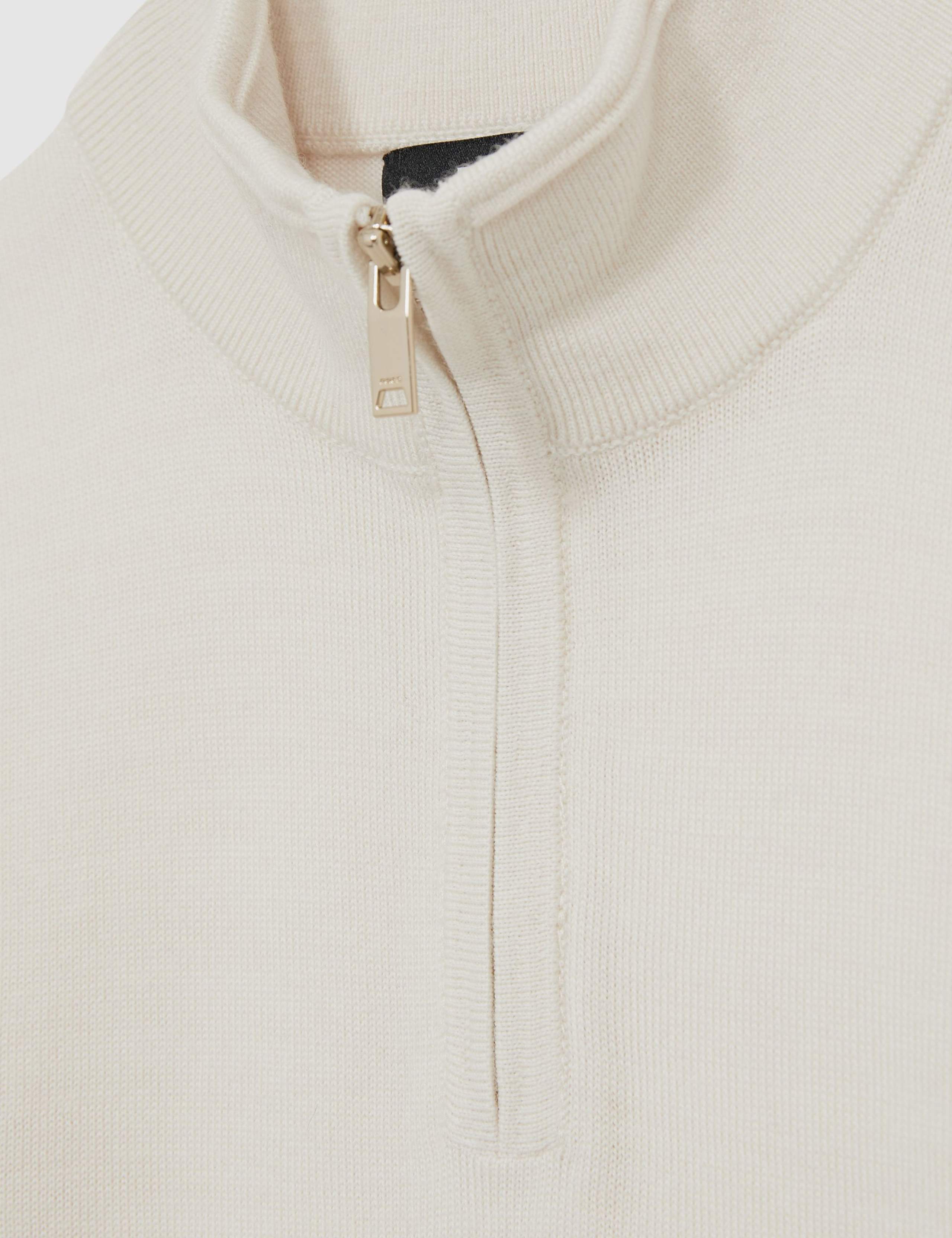 Pure Wool Half Zip Jumper (3-14 Years) 4 of 4