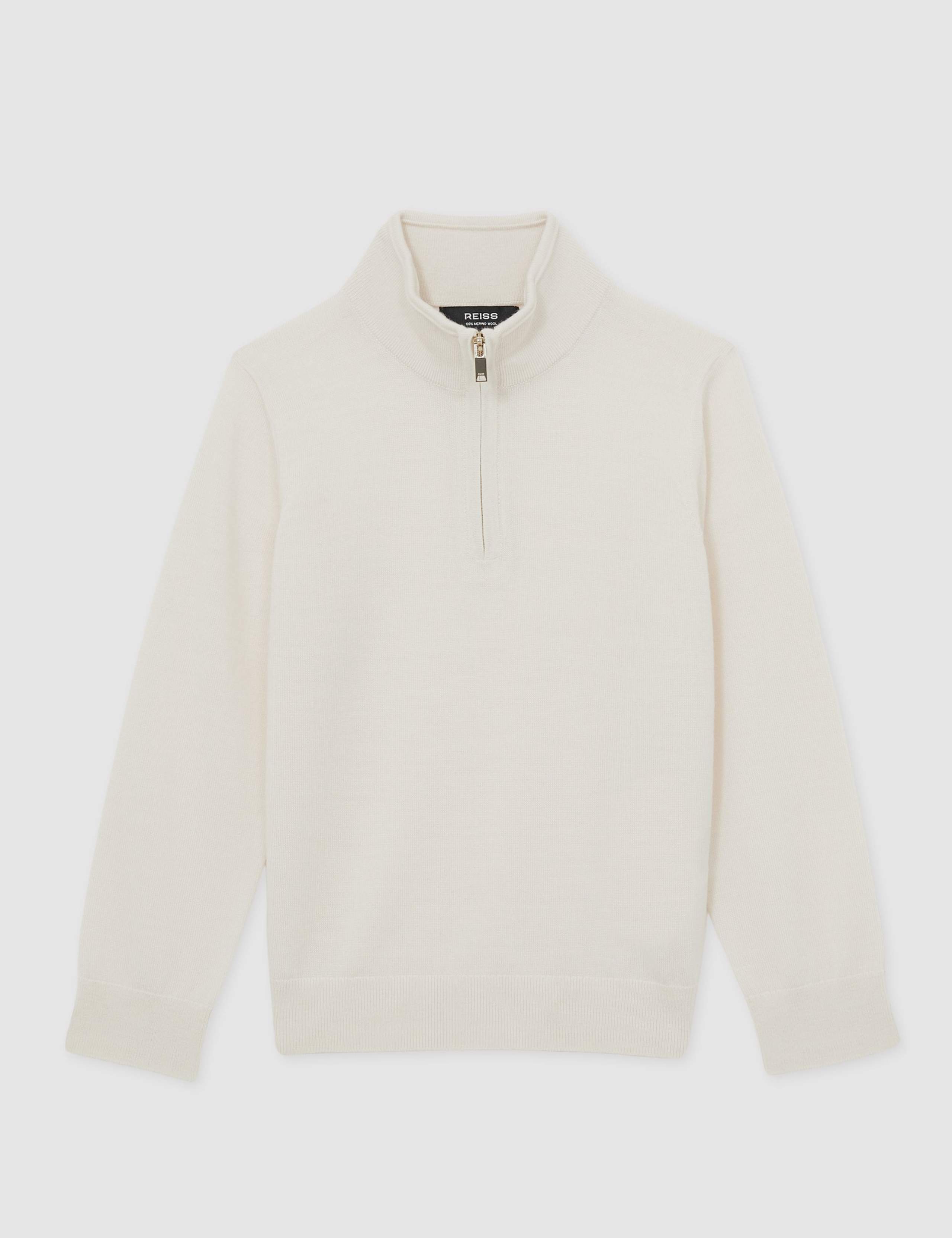 Pure Wool Half Zip Jumper (3-14 Years) 2 of 4