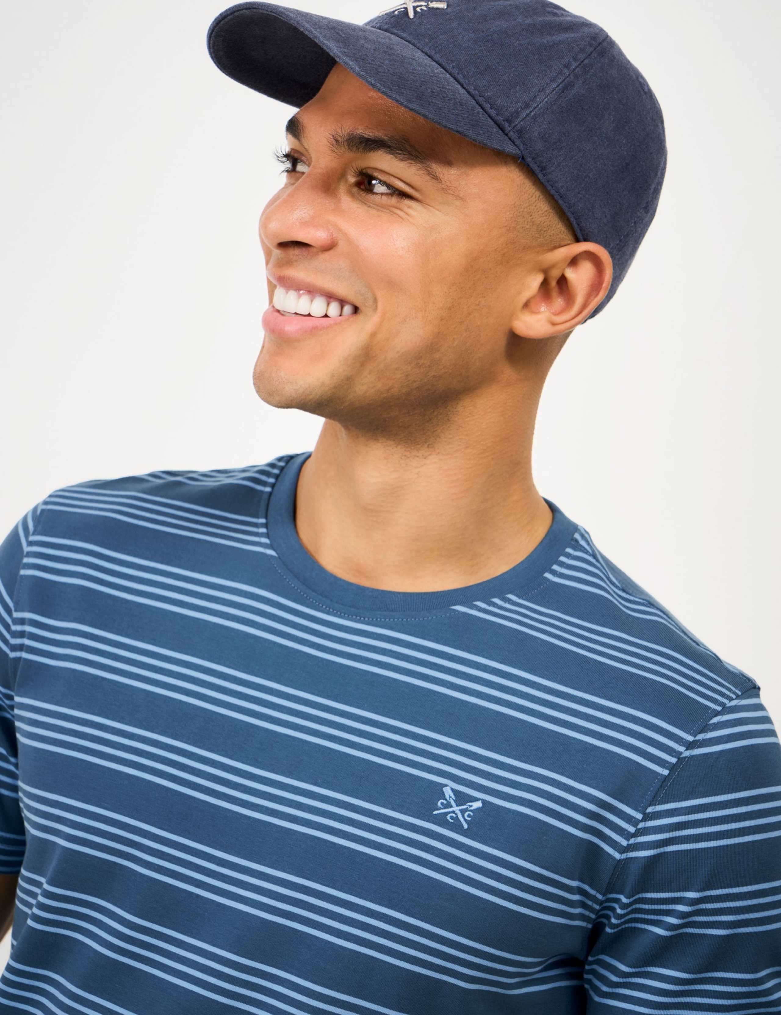 Pure Cotton Striped Crew Neck T-Shirt 4 of 5
